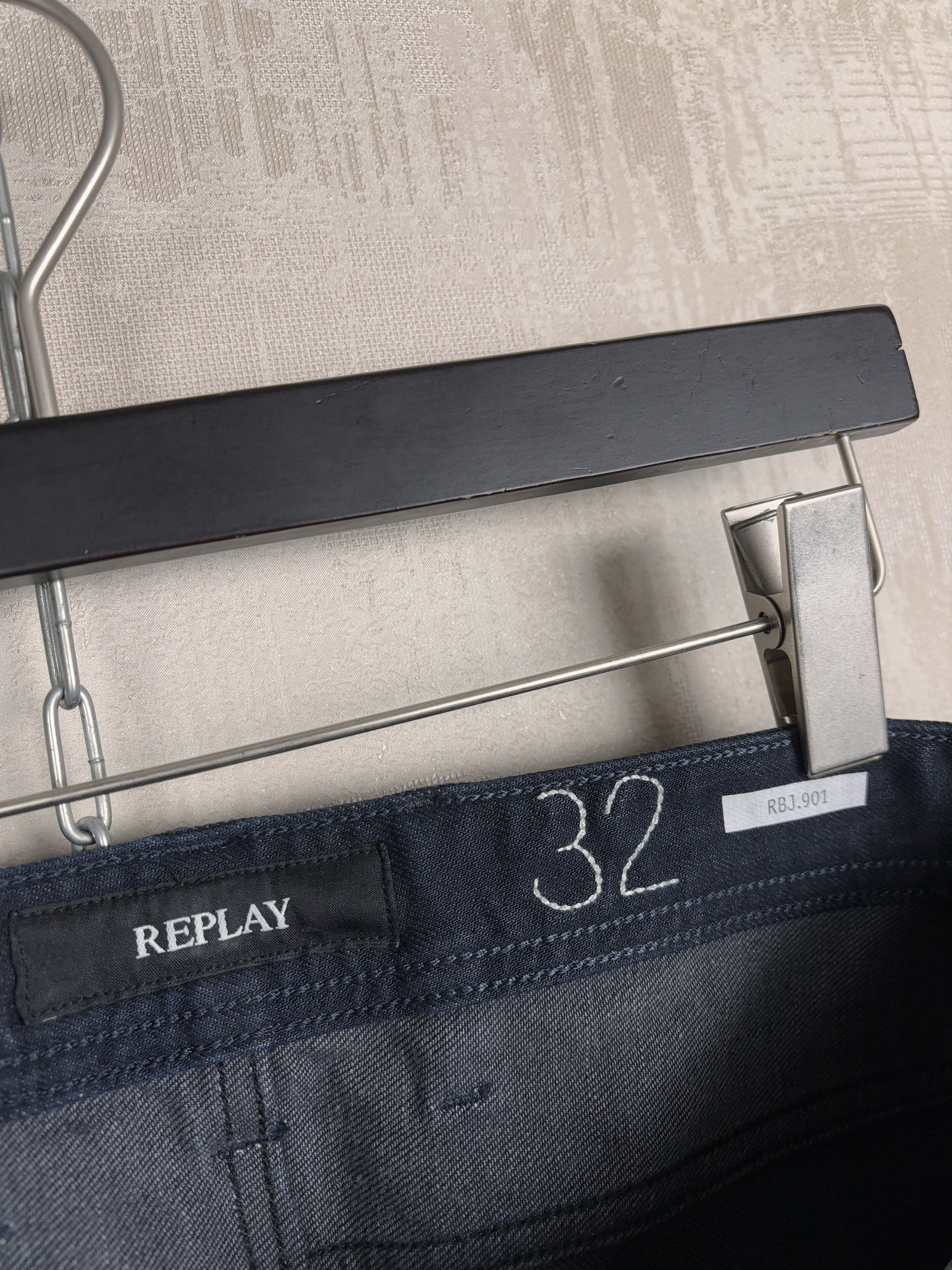 Replay Replay RBJ 901 Taper Jeans W 32 / L 34 Dark Blue RRP £ 125 Size US 32 / EU 48 - 17 Thumbnail