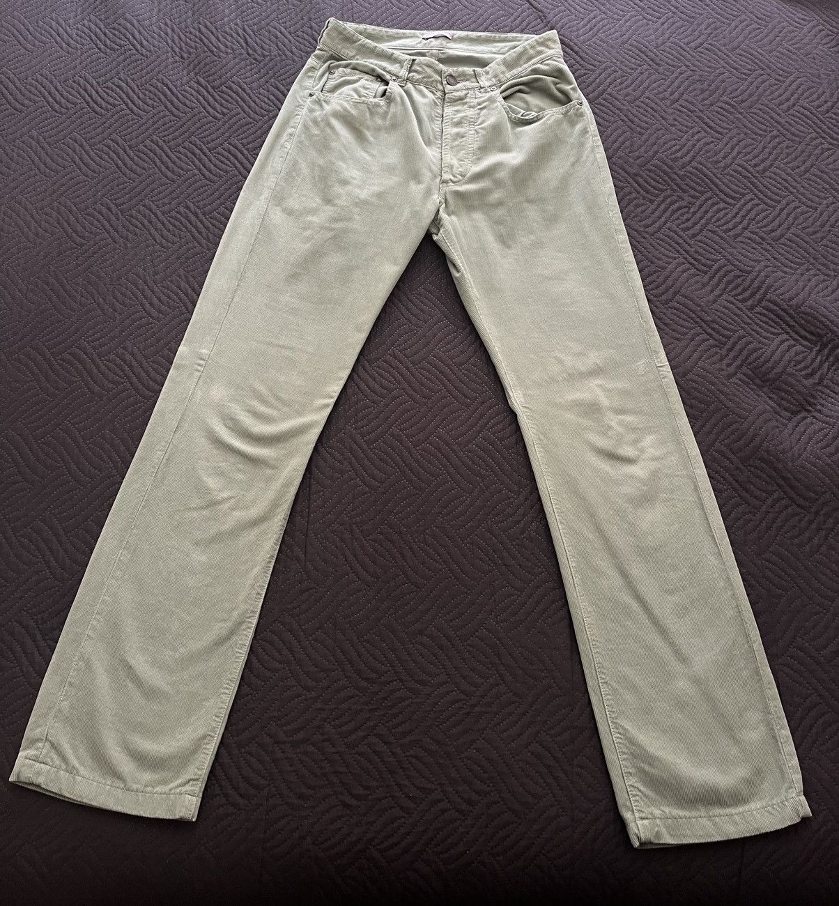 Bottega Veneta Bottega Veneta Pistachio Green Corduroy Size 26" / US 2 / IT 38 - 1 Thumbnail