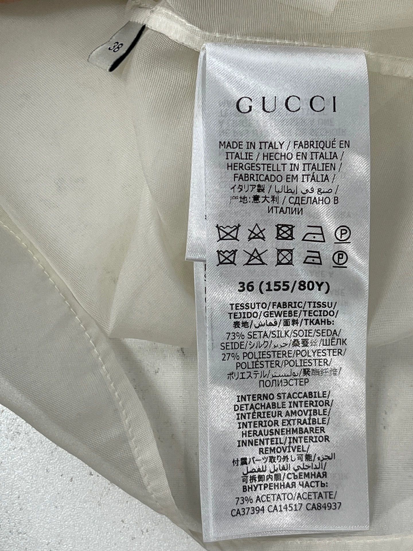 Gucci Gucci Sheer Mesh Shirt 38 New Size XS / US 0-2 / IT 36-38 - 7 Thumbnail