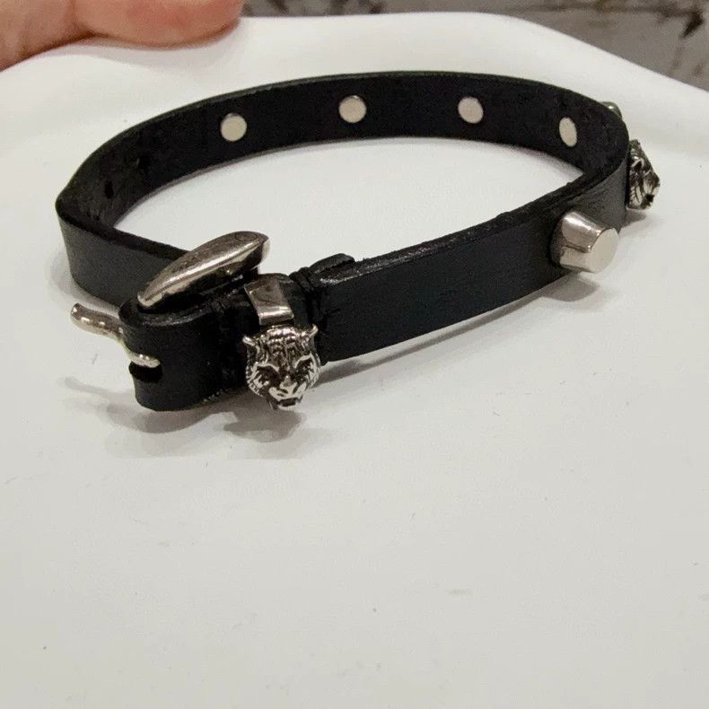 Gucci gucci black leather bracelet-2507 Size ONE SIZE - 3 Thumbnail