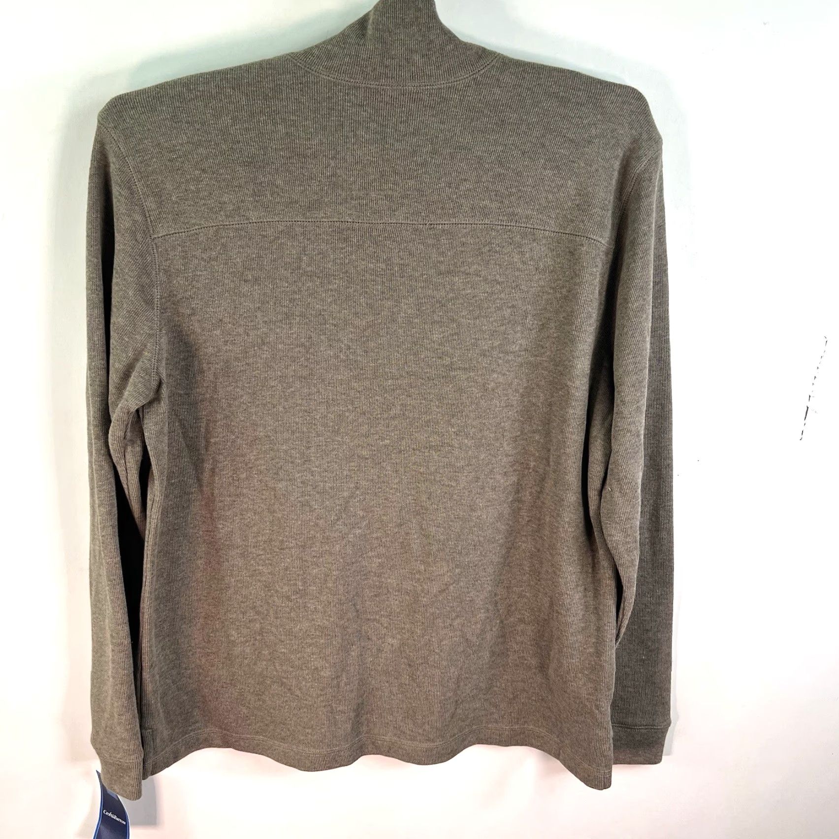 Croft & Barrow Croft & Barrow 1/4 Zip Sweater Men's Size L Brown Knit Pullover Casual Workwear Size L / US 10 / IT 46 - 6 Thumbnail