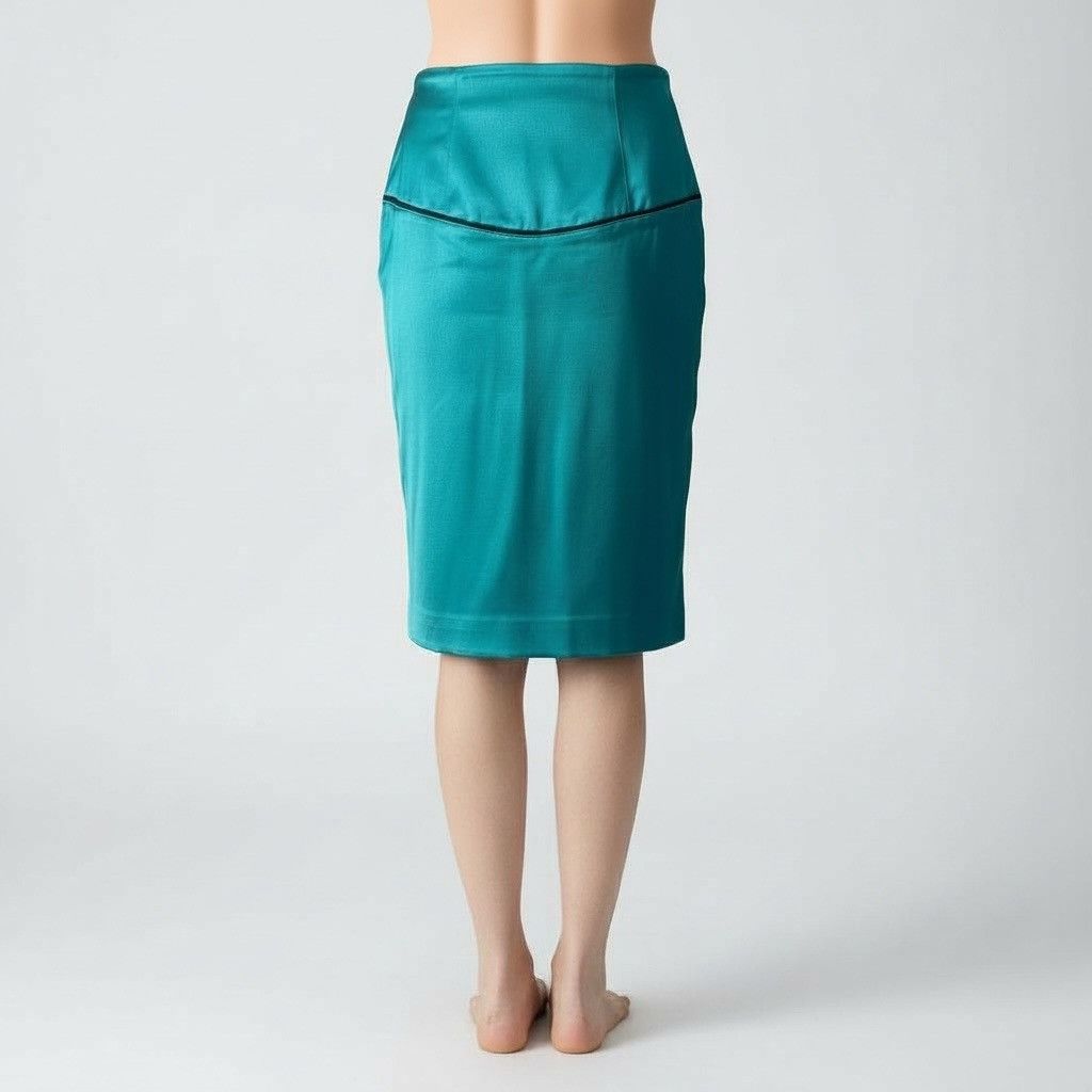 Costume National Costume National Silk & Cotton Corset-Detail Pencil Skirt Size 24" / US 00 / IT 34 - 6 Thumbnail