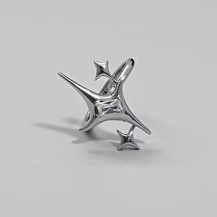 Jewelry × Vintage Cross Star Opal Ring Size ONE SIZE - 2 Thumbnail