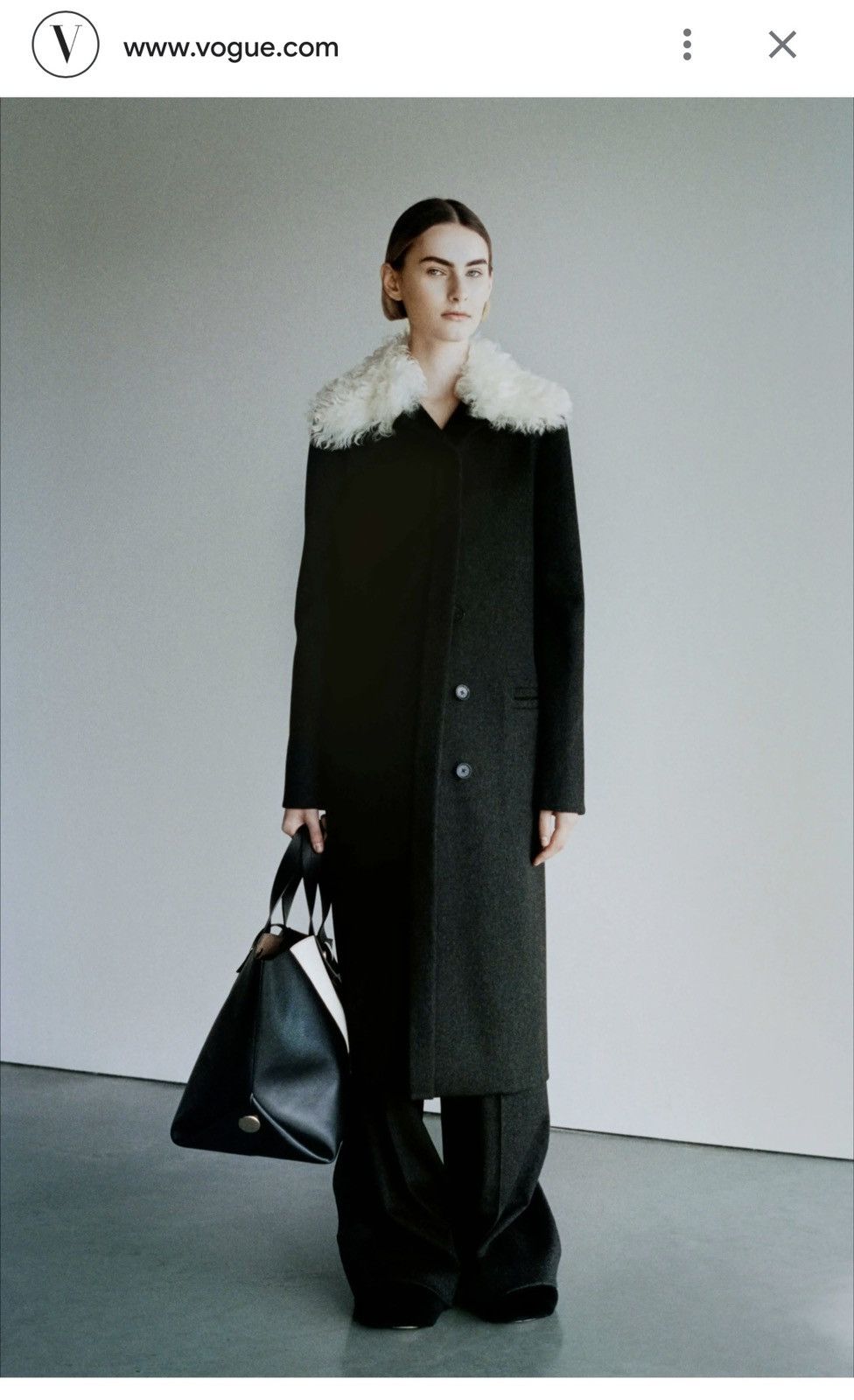 Helmut Lang Fur Shearling Collar Coat NWT Size L / US 10 / IT 46 - 14 Thumbnail