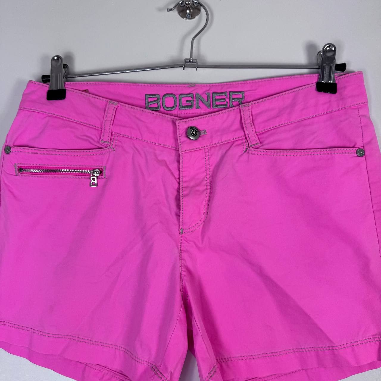 Bogner Bogner Womens Pink Shorts Luxury Designer Cotton Size M Size 32" / US 10 / IT 46 - 5 Thumbnail