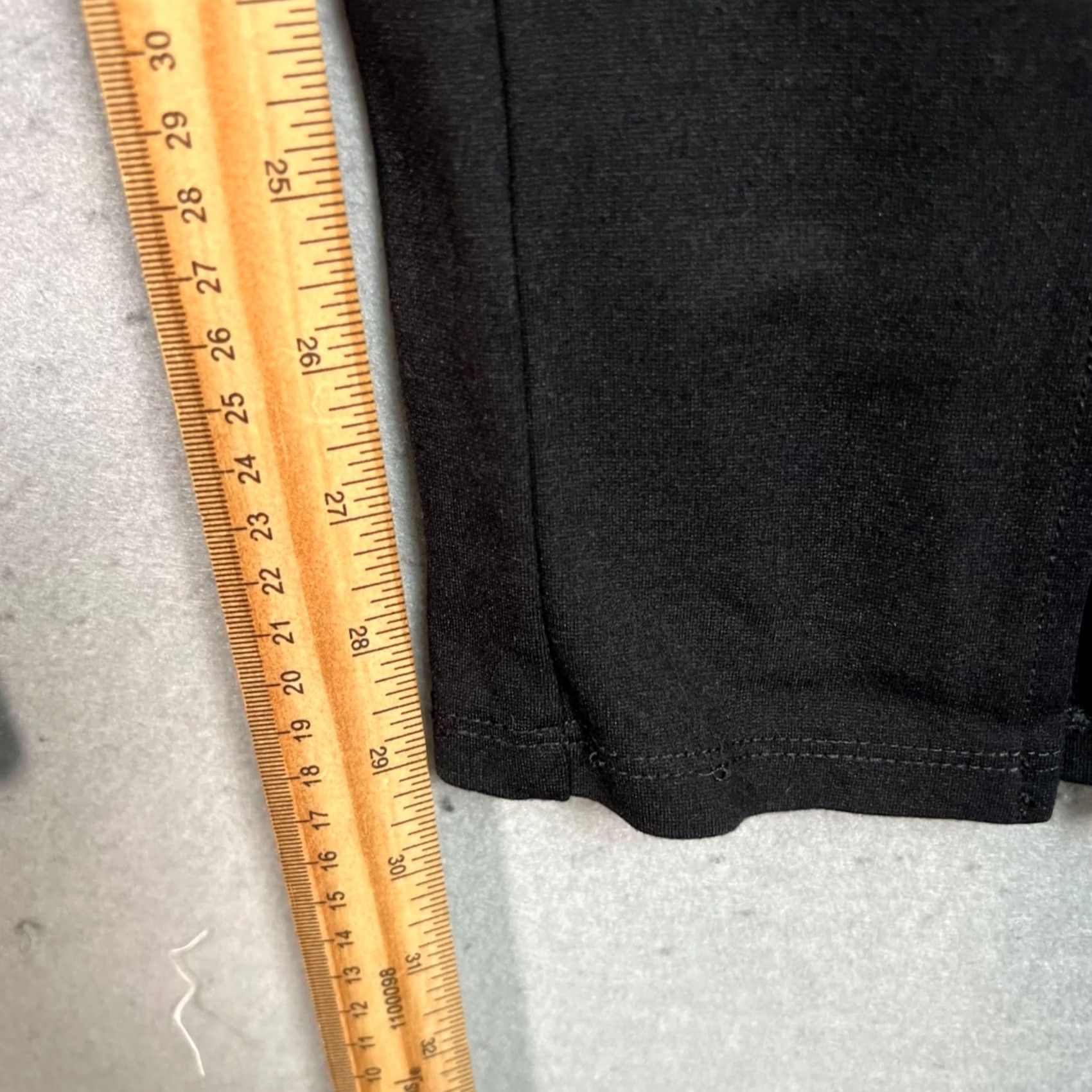 Vintage Ciara Sun Woo Womens XS Black Pull-On Flare Leg Pants w/ Slit At Hem, Dress Pants, Vintage: No Size 26" / US 2 / IT 38 - 7 Thumbnail