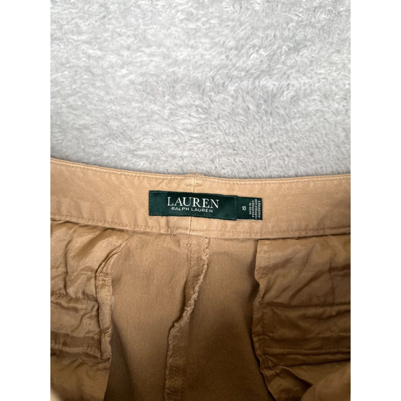 Ralph Lauren Lauren Ralph Lauren Shorts Womens 32x10 10 Beige Chino Cotton Blend Golf Casual Size 32" / US 10 / IT 46 - 7 Thumbnail