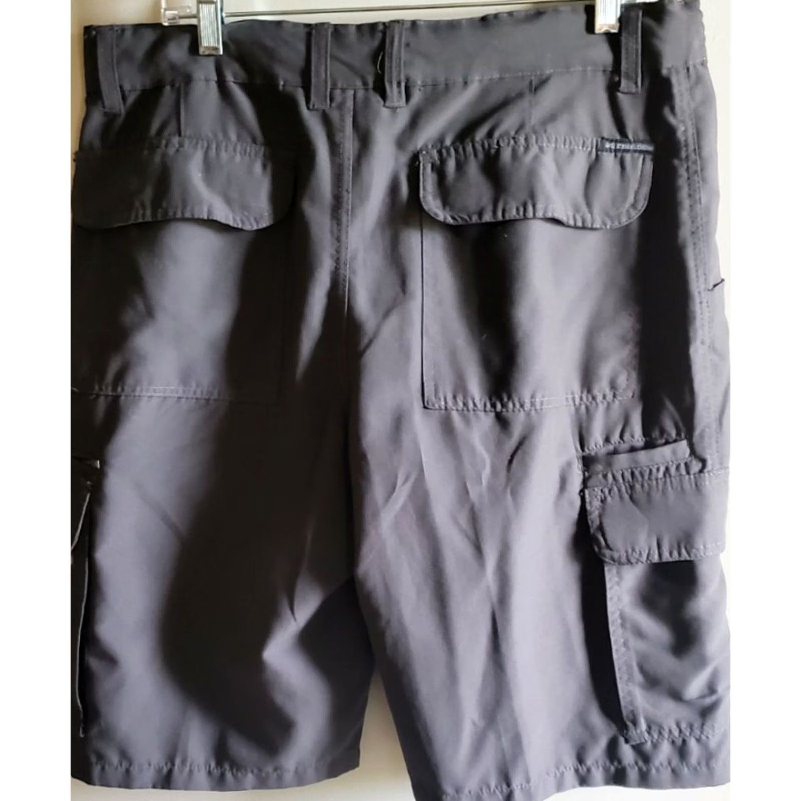 Burnside Burnside Men's Bermuda Shorts Solid Gray 36 Inseam 11" Regular Waist 36 Cotton Blend Casual Vintage: No Size US 36 / EU 52 - 4 Thumbnail