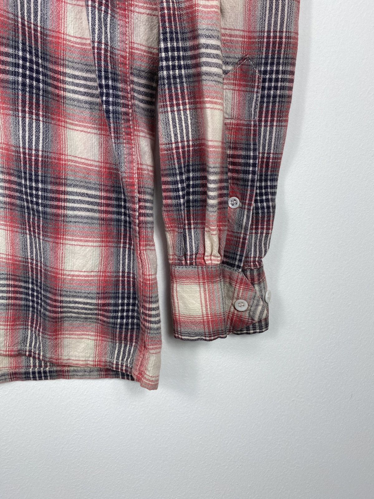 Denime × Japanese Brand × Vintage Denime flap packet looper collar long sleeve shirt Size US L / EU 52-54 / 3 - 6 Thumbnail
