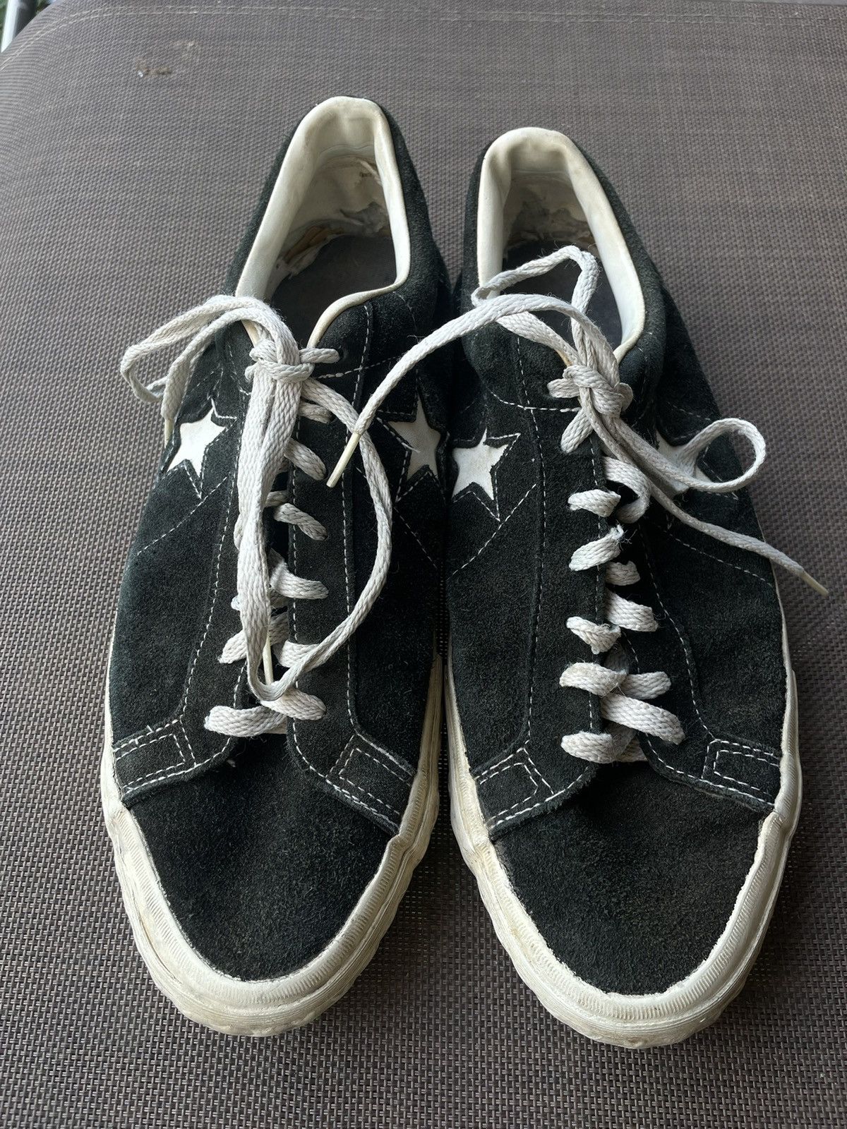 Converse RARE Vintage 80s/90s Converse One Star Black Suede Nirvana 9 Size US 9 / EU 42 - 1 Thumbnail