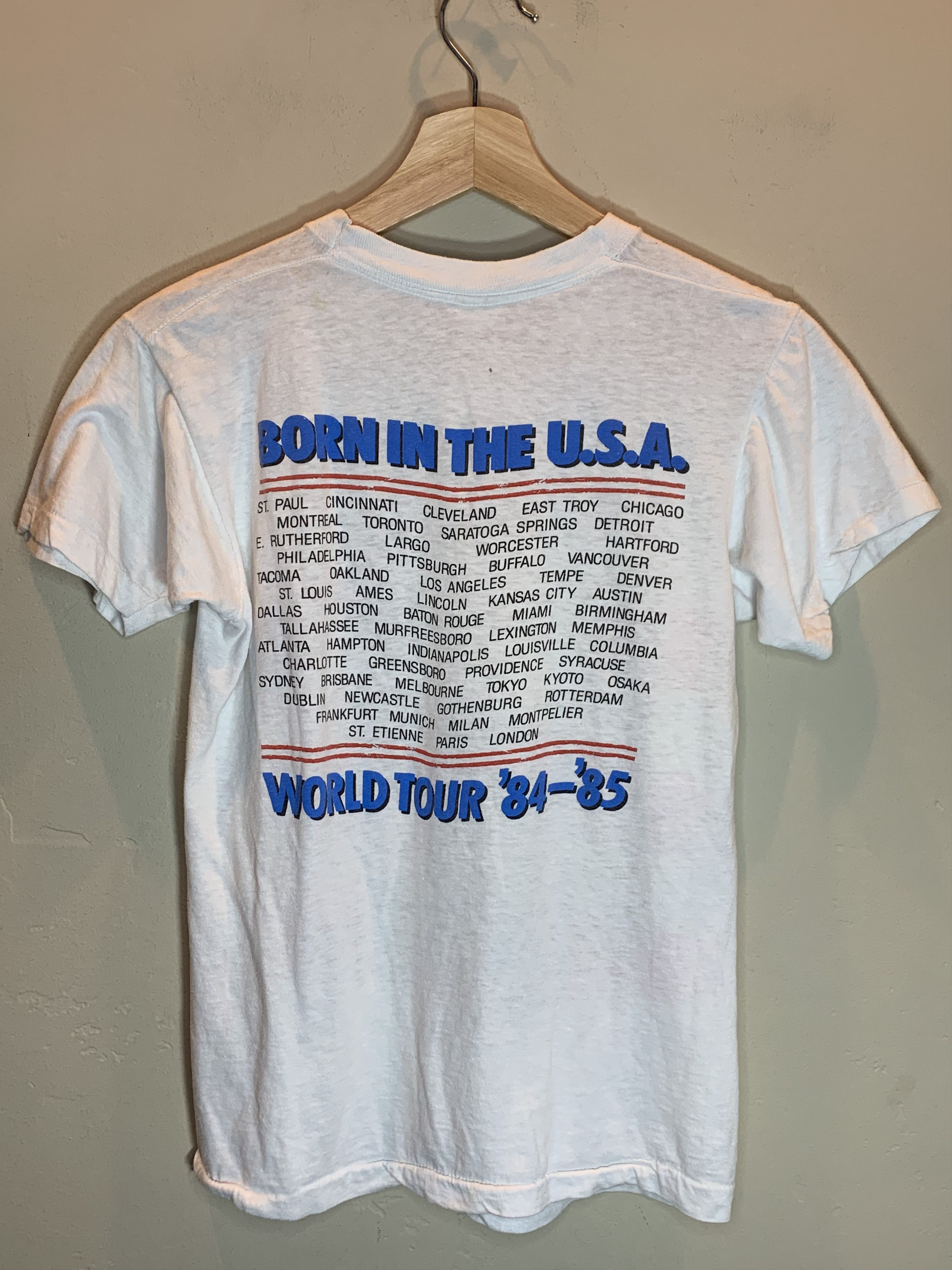 Band Tees *RARE* Vintage 1984 Bruce Springsteen E St World Tour Shirt Size US S / EU 44-46 / 1 - 2 Thumbnail