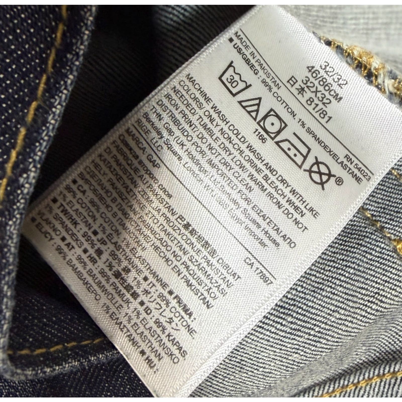 Gap Gap 1969 Skinny Jeans Denim Men's Size 32x32 Dark Indigo 5-Pocket Style Slim Modern Casual Jeans Mens Size US 32 / EU 48 - 4 Thumbnail