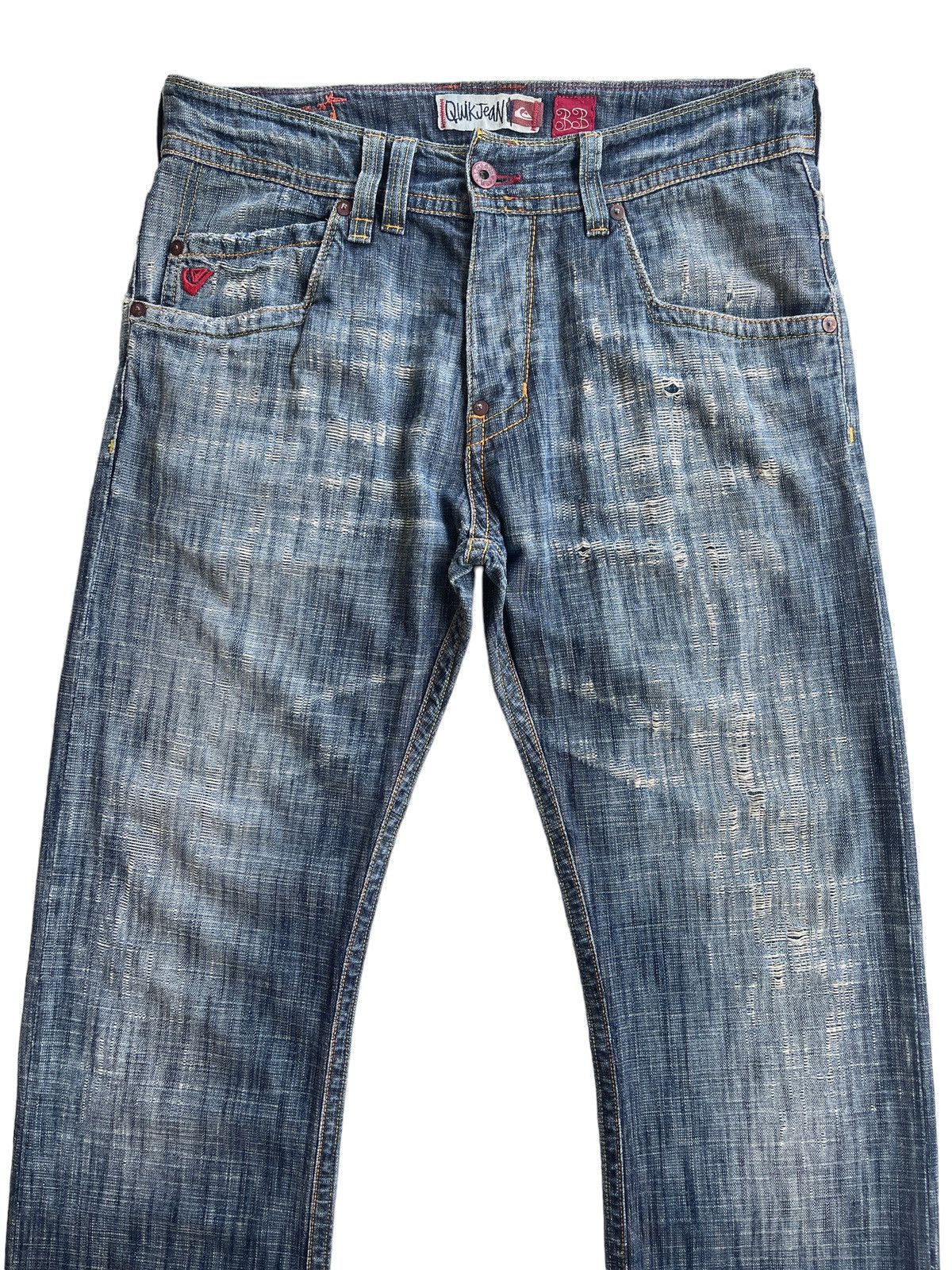 Quiksilver Quiksilver Used Dirty Pattern Denim Size US 35 - 3 Thumbnail
