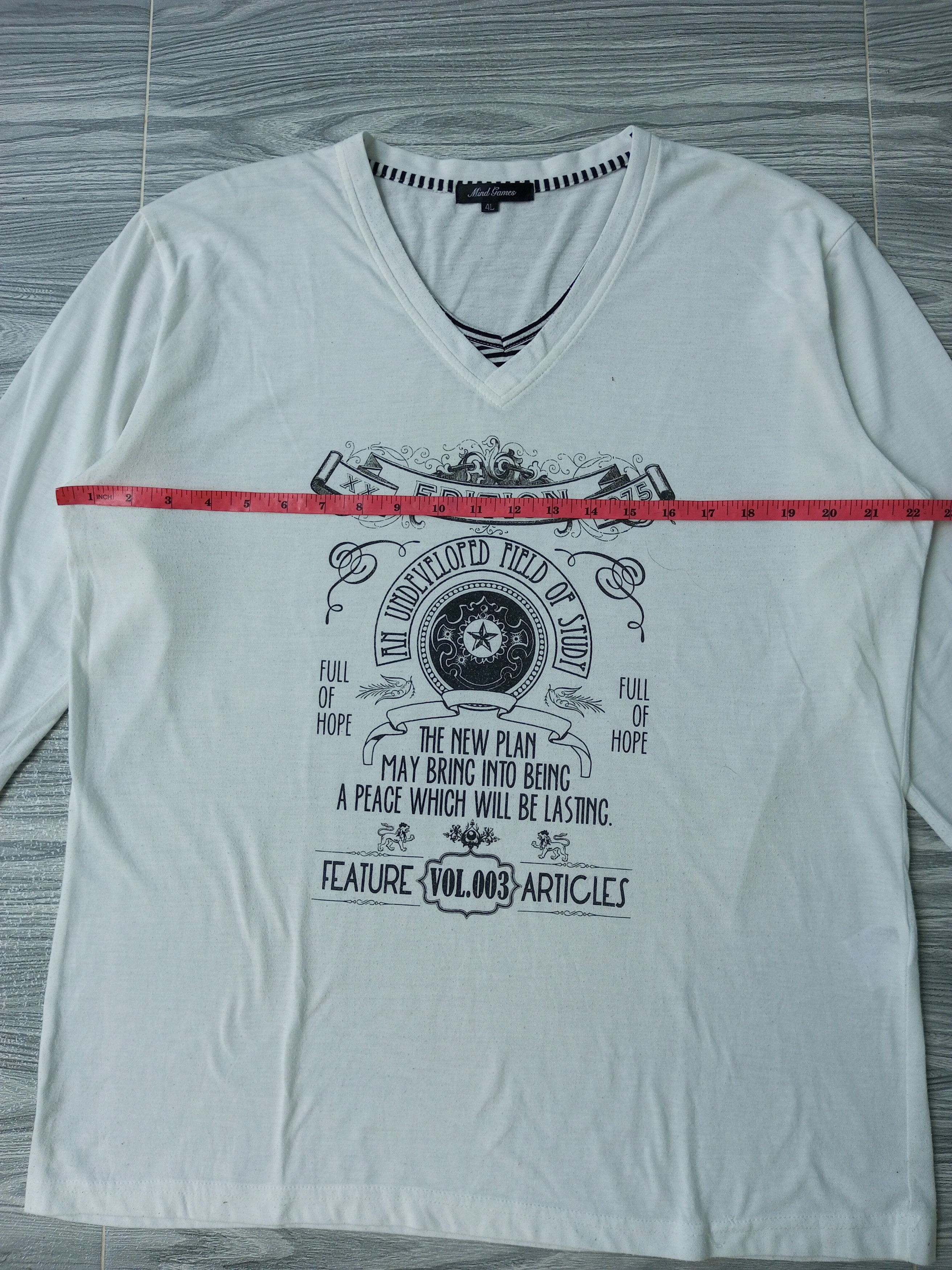 Japanese Brand Mind Games Gothic Poem Long Sleeve Japanese T Shirt Size US XXL / EU 58 / 5 - 10 Thumbnail