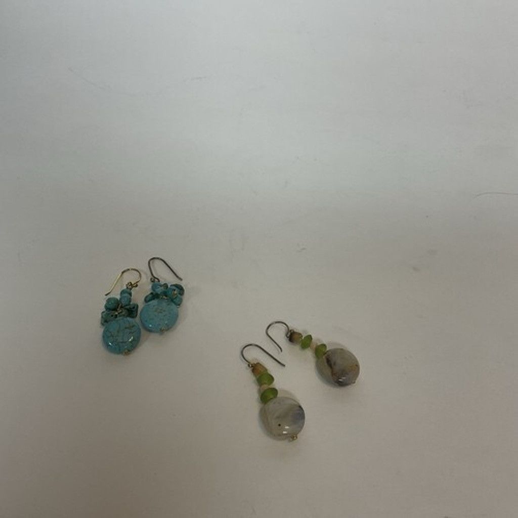 Other Pannee 2 Dangle Drop Bead/Beaded Green Turquoise Earrings Size ONE SIZE - 12 Thumbnail