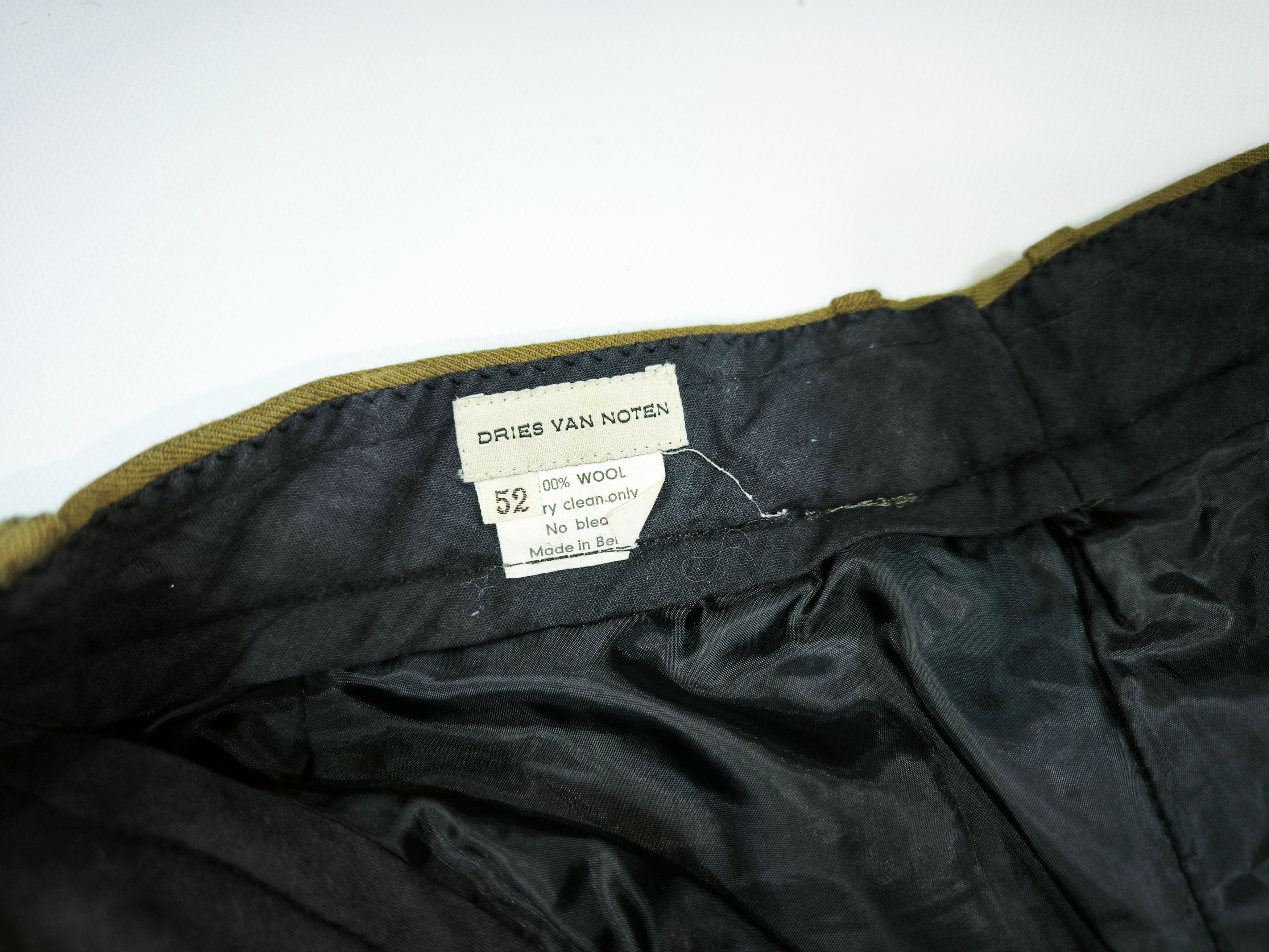 Dries Van Noten Vintage Dries Van Noten Wool Brown Pants Size W32 L30 Size US 32 / EU 48 - 7 Thumbnail