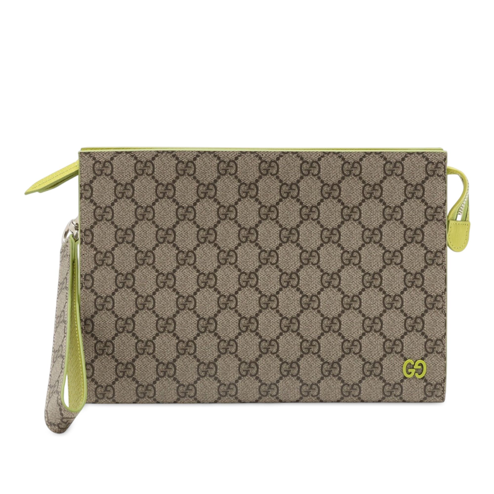Gucci Gucci Small Bicolor GG Supreme Pouch Size ONE SIZE - 1 Thumbnail