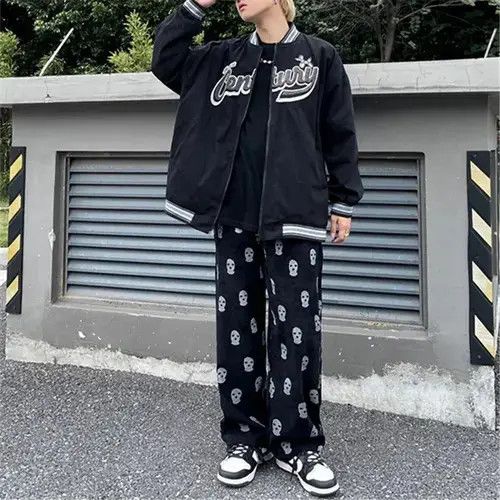 Japanese Brand × Vintage Gothic Skull Casual Baggy Men Pants Size US 32 / EU 48 - 3 Thumbnail