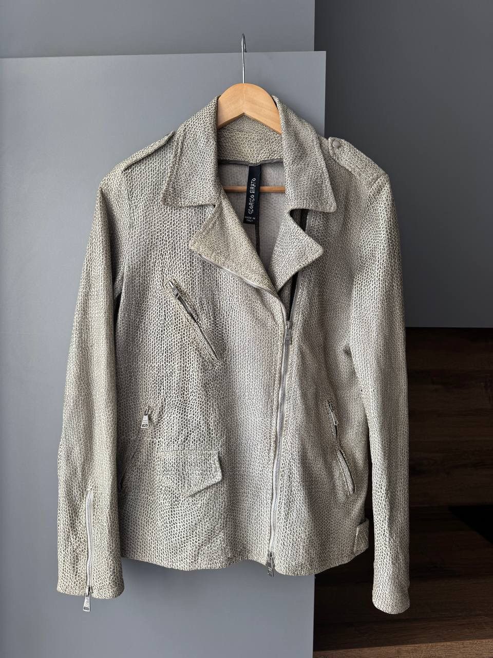 Giorgio Brato × Vintage (L) GIORGIO BRATO LEATHER JACKET LADIES Size L / US 10 / IT 46 - 1 Thumbnail