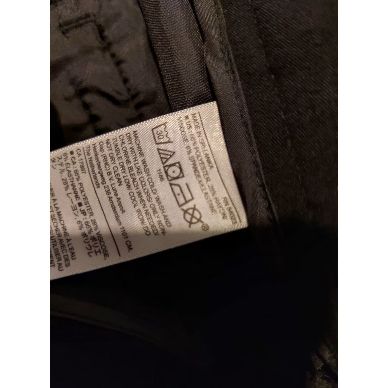 Banana Republic Womens Banana Republic Dress Pants 4P Black Flat Front Chino Trousers Slacks Size 27" / US 4 / IT 40 - 5 Thumbnail