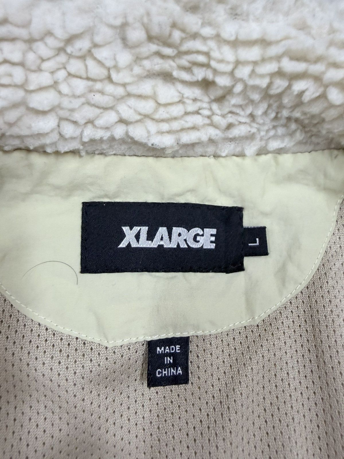 Xlarge Xlarge Deep Pile Sherpa Boa Jacket Big Logo Embossed Fleece Size US L / EU 52-54 / 3 - 24 Thumbnail