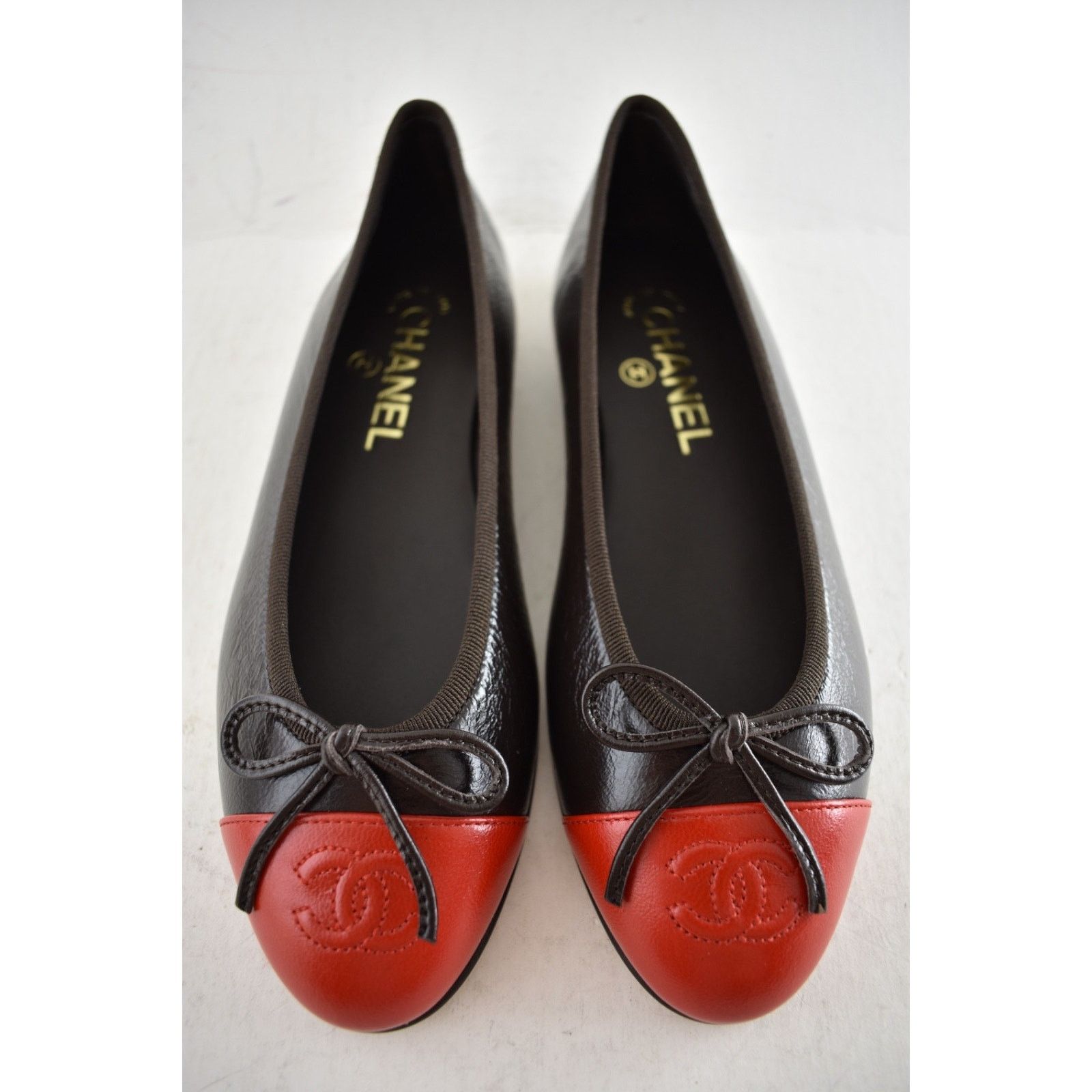 Chanel 26S Red Leather CC Logo Classic Ballet Ballerina Flat 36 Size US 6 / IT 36 - 12 Thumbnail
