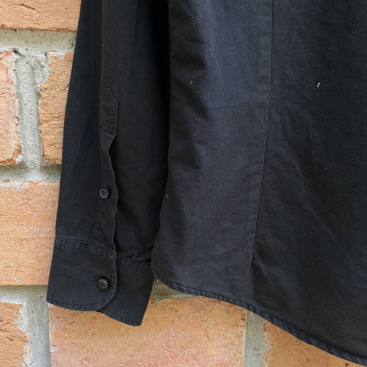 Dolce & Gabbana Dolce & Gabbana Black Fitted Long-Sleeve Collared Shirt Size S / US 4 / IT 40 - 21 Thumbnail