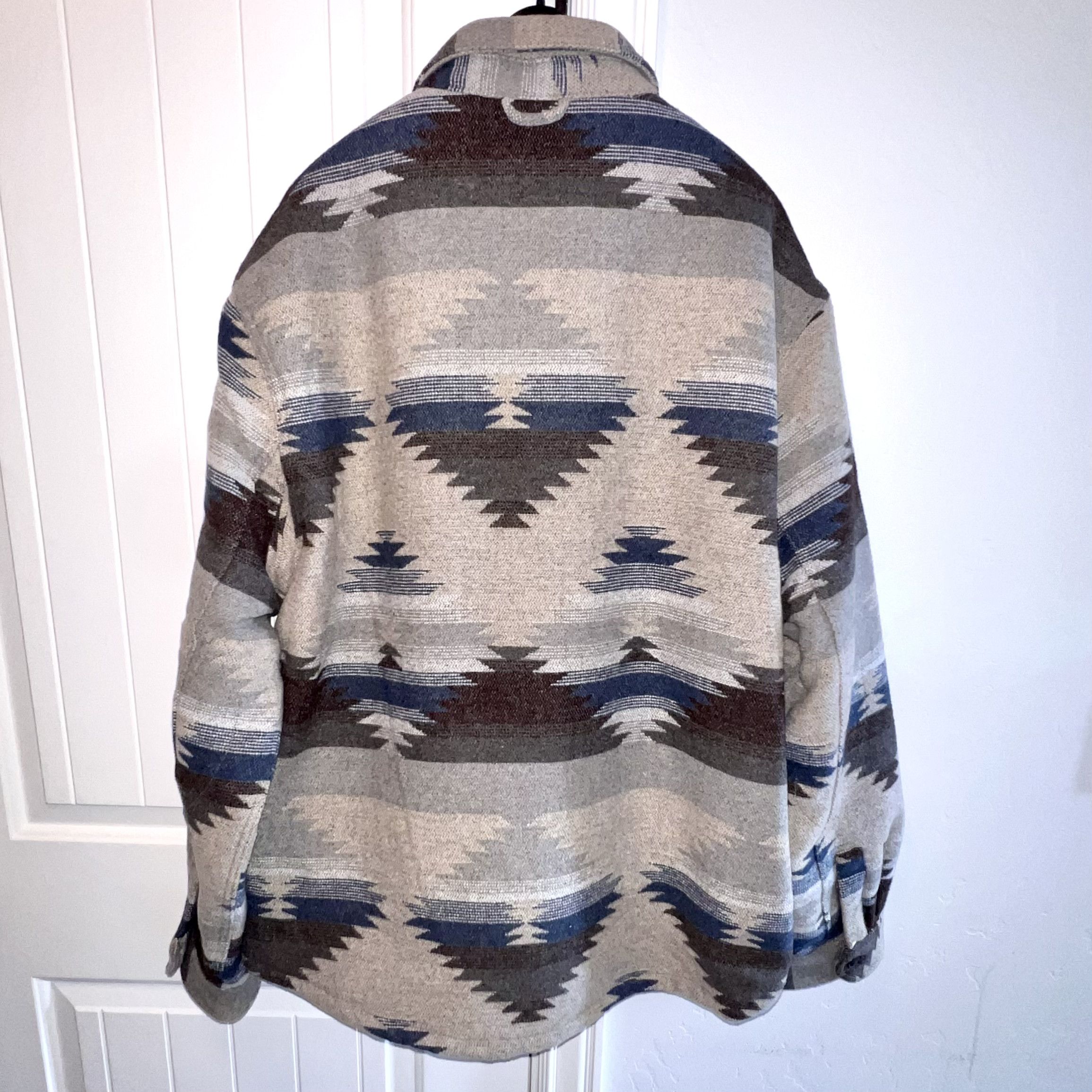 JACHS NY Jachs New York Blue & Tan Wool Blend Sherpa Lined Jacket XXL Size US XXL / EU 58 / 5 - 4 Thumbnail