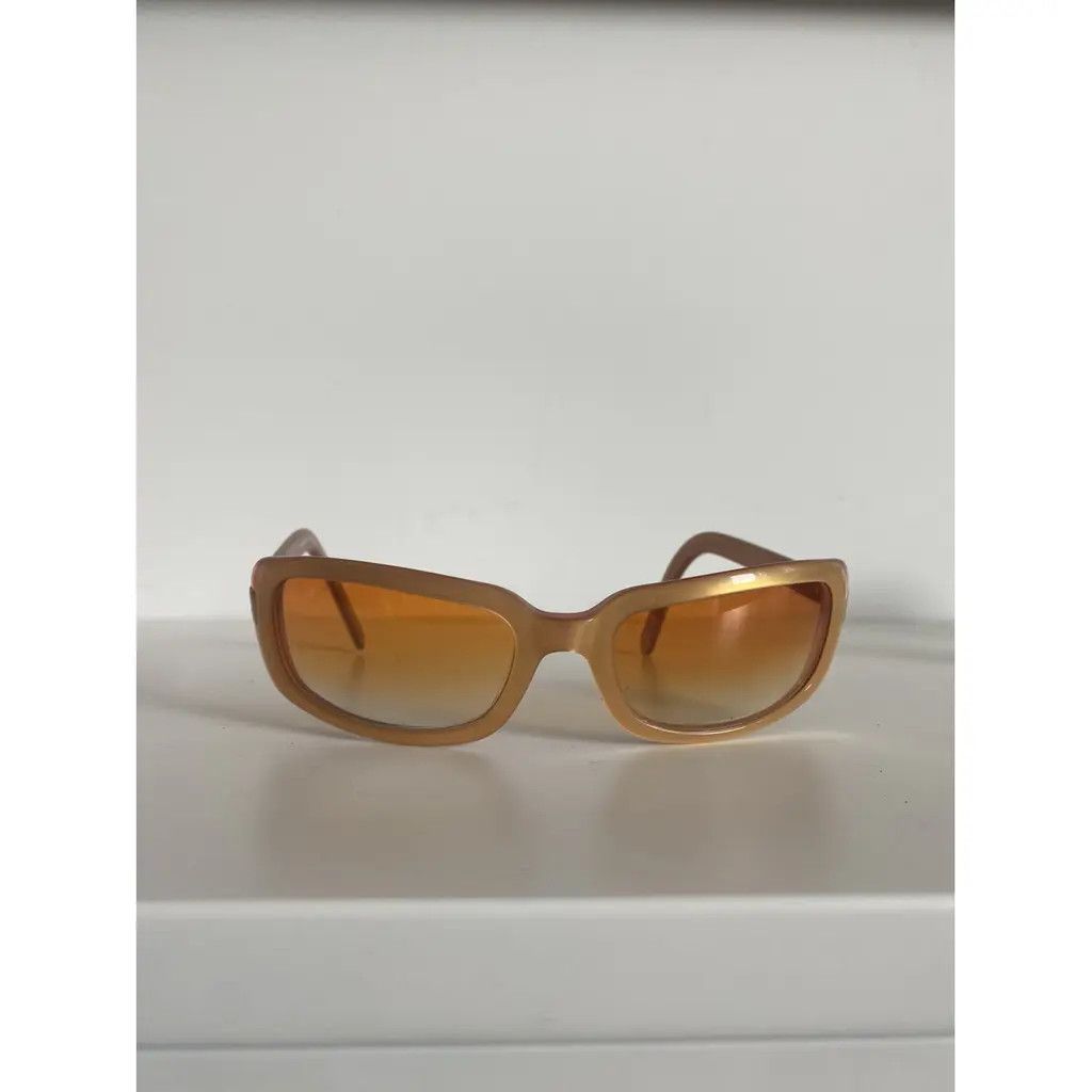 Chanel × Vintage CHANEL Sunglasses 5026 Wrap Shield Rhinestone 4017 Vintage Size ONE SIZE - 3 Thumbnail
