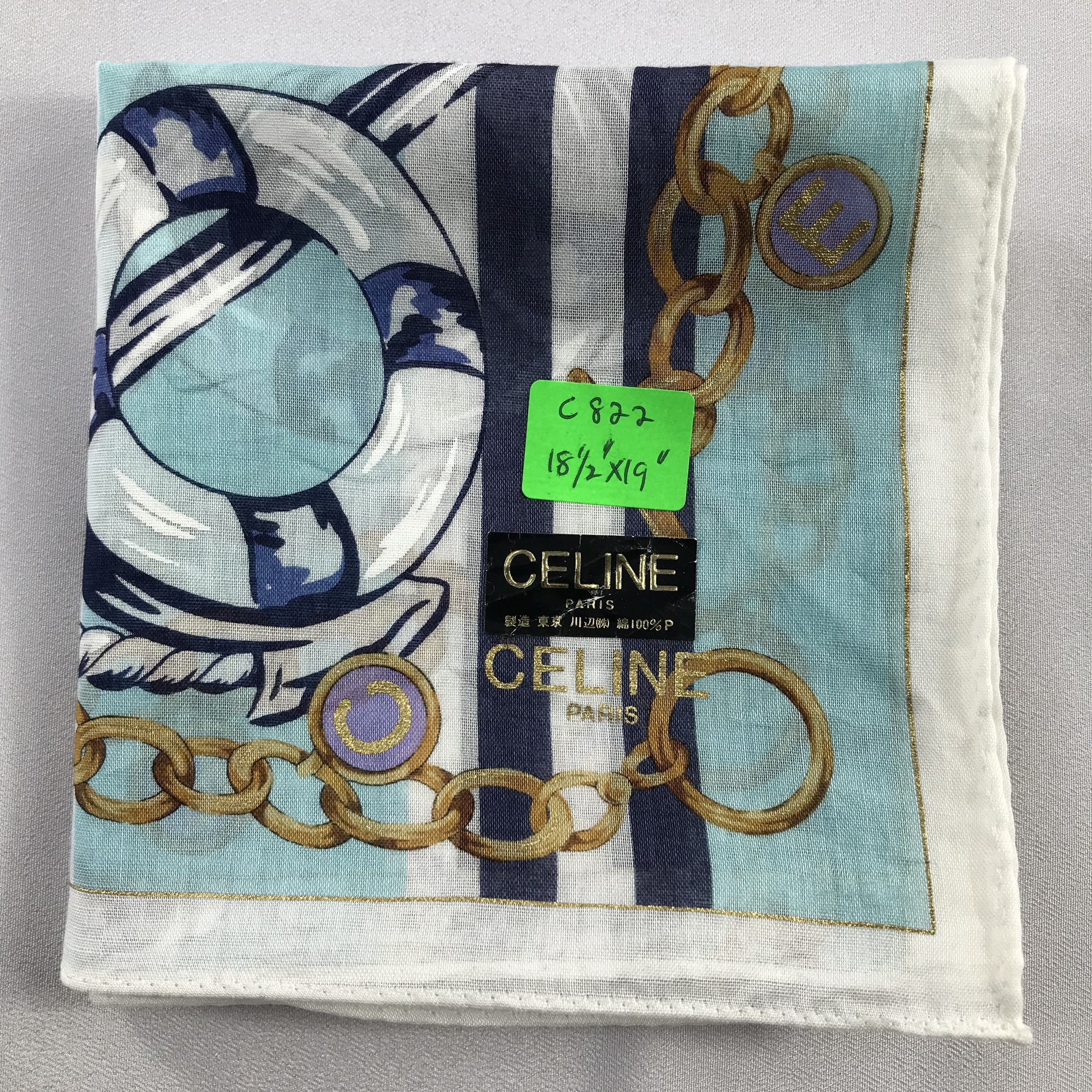 Celine Celine Handkerchief / Bandana / Neckerchief C822 Size ONE SIZE - 7 Thumbnail