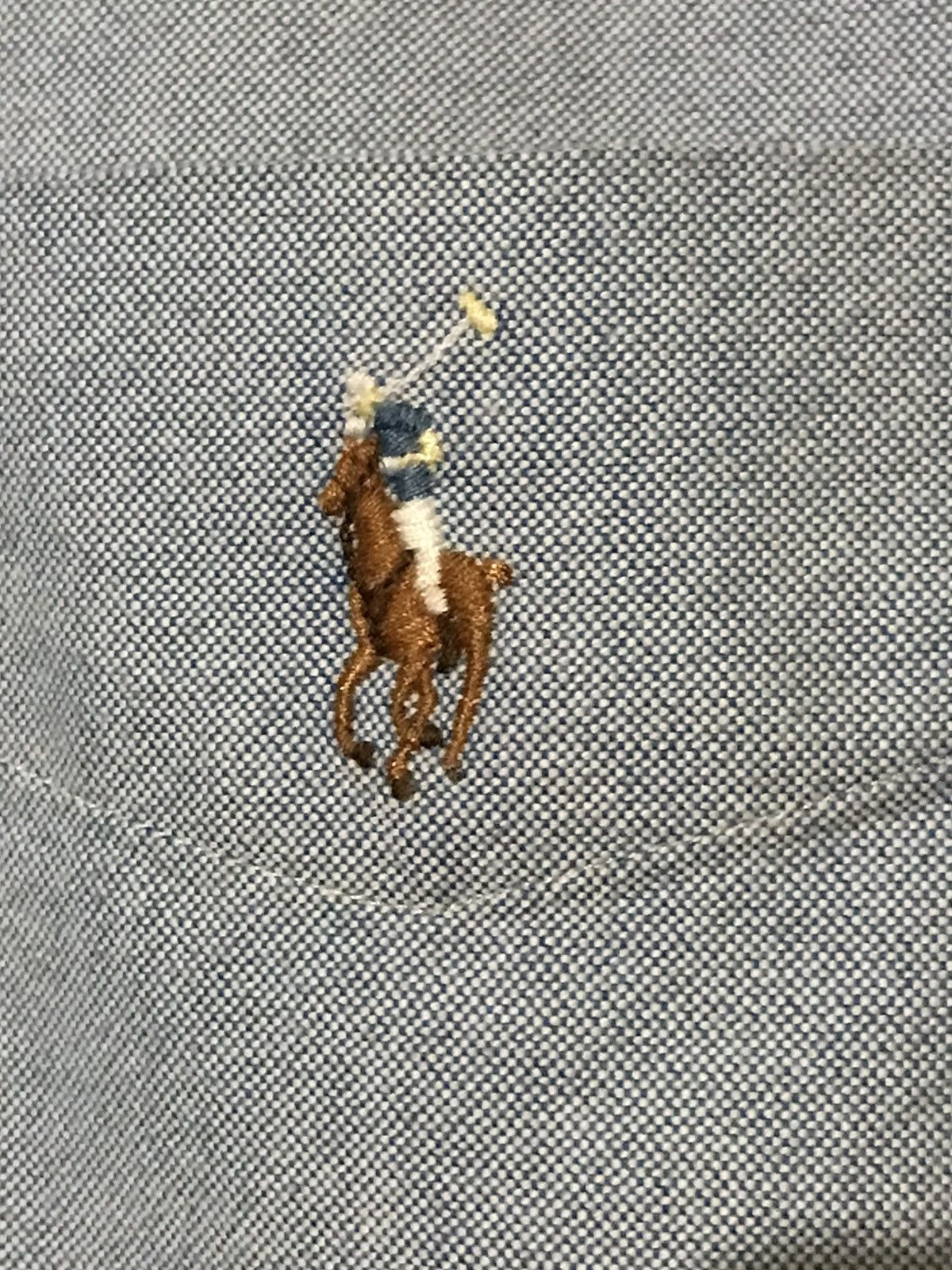 Polo Ralph Lauren Polo Lauren Light Denim Blue Button Up Shirt Short Sleeve Size US L / EU 52-54 / 3 - 4 Thumbnail