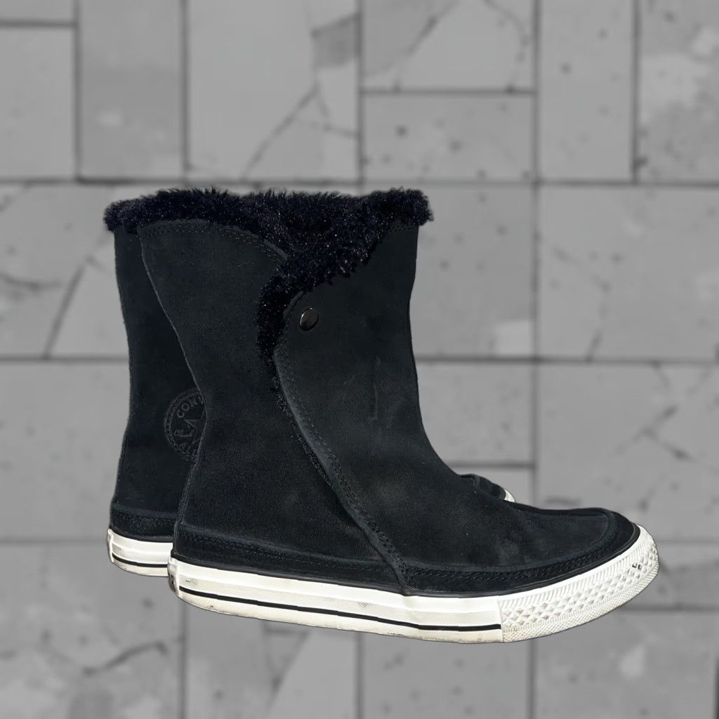 Converse Converse All Star Boots Lined Fleece Black Womens Size 7 38 Star Theme Vintage (if applicable) Size M / US 6-8 / IT 42-44 - 1 Thumbnail