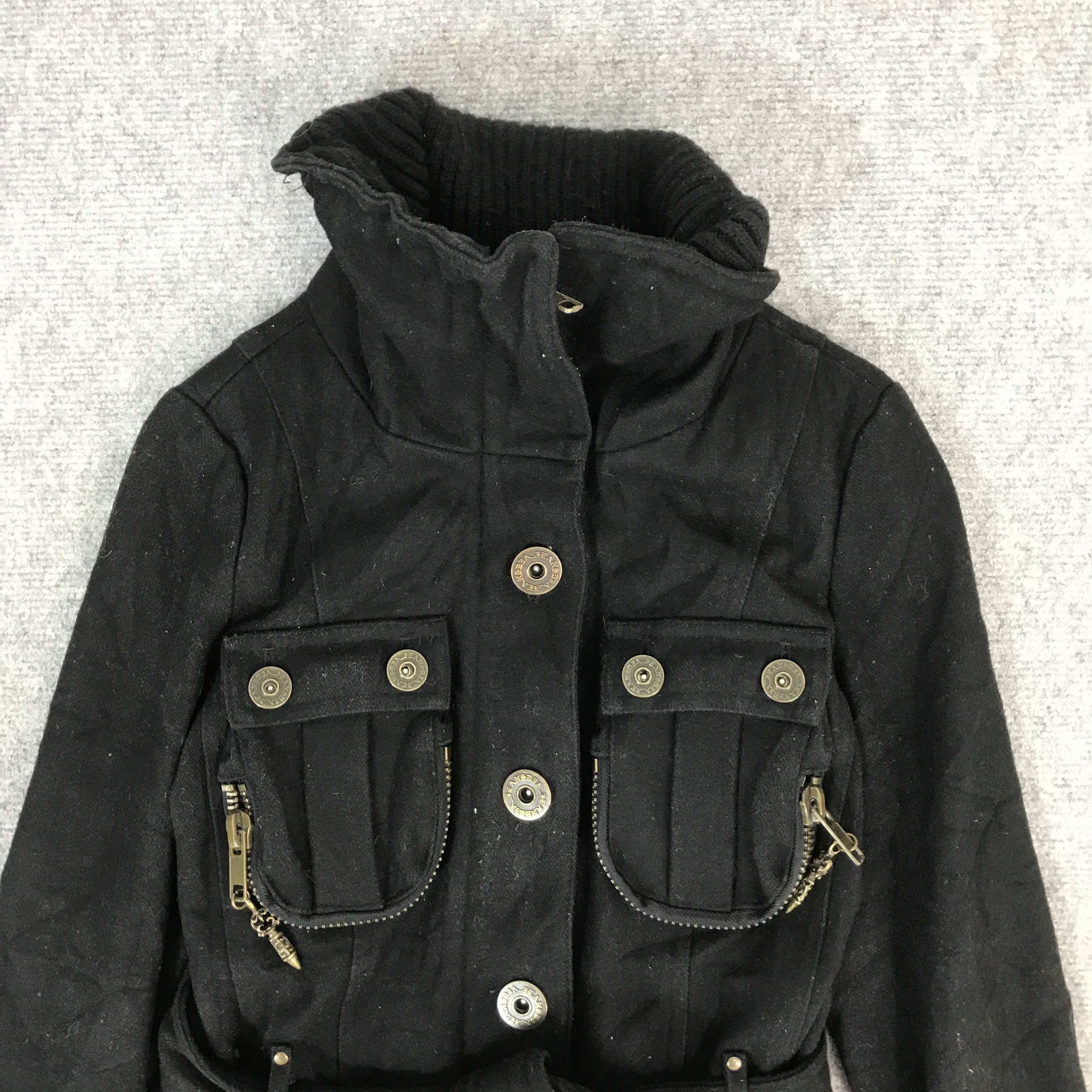 If Six Was Nine D.I.A IFSIXWASNINE GOTHIC PUNK STYLE WOOL JACKET Size XS / US 0-2 / IT 36-38 - 2 Thumbnail