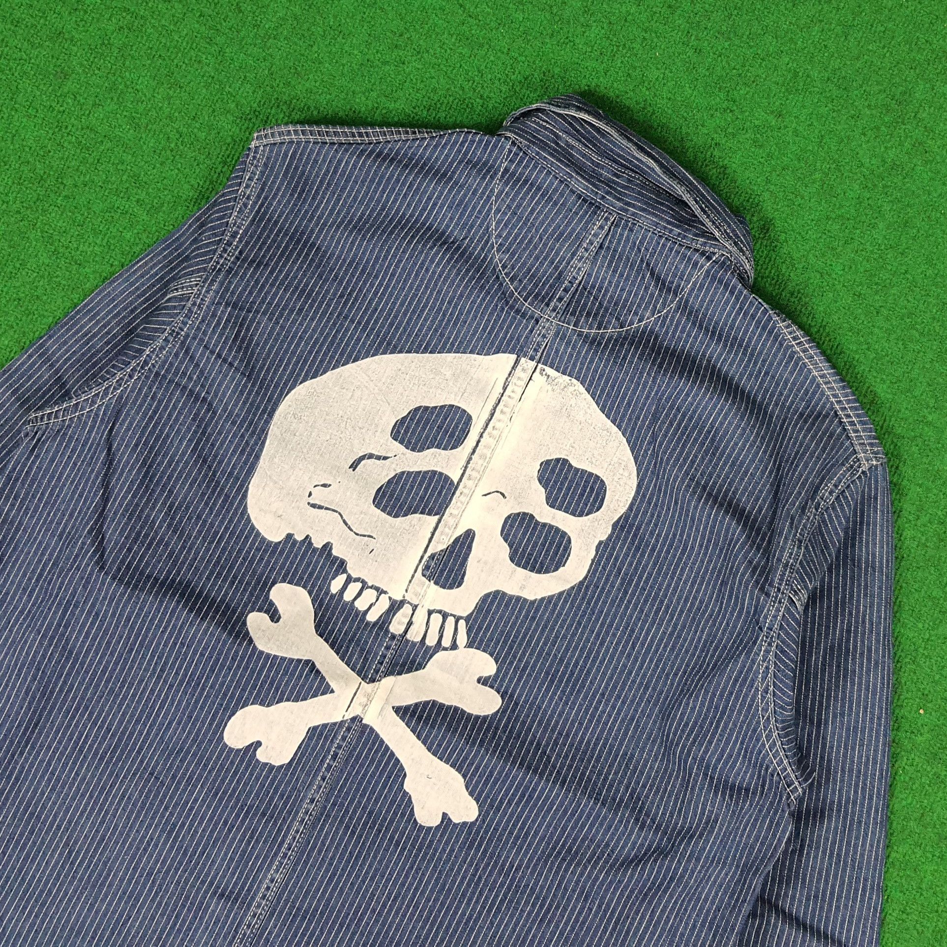 Japanese Brand × Vintage Vintage Uniqlo Japanese Brand Denim Custom Logo Jacket Size US L / EU 52-54 / 3 - 2 Thumbnail