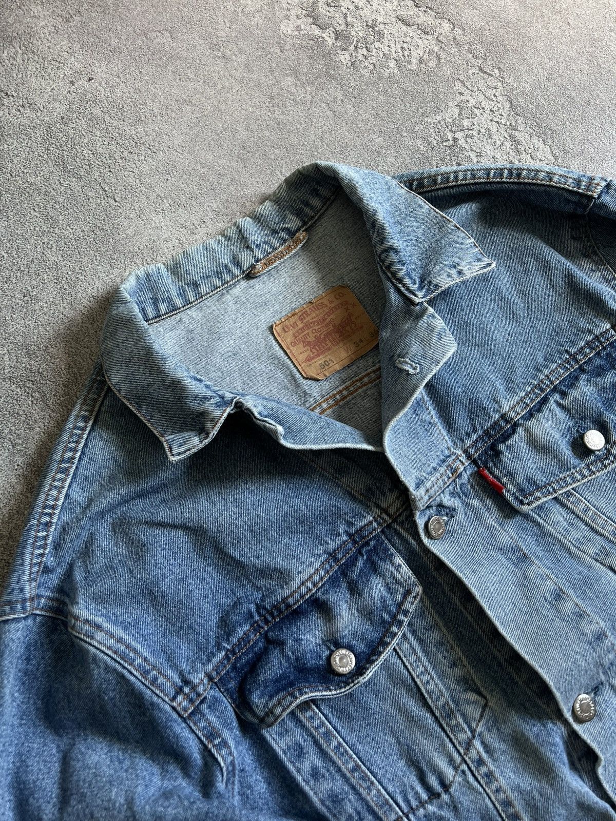 Levi's Vintage Clothing Vintage Men’s Levi’s 501 Denim Jacket W34 L36 1980s–90s USA Size US L / EU 52-54 / 3 - 3 Thumbnail