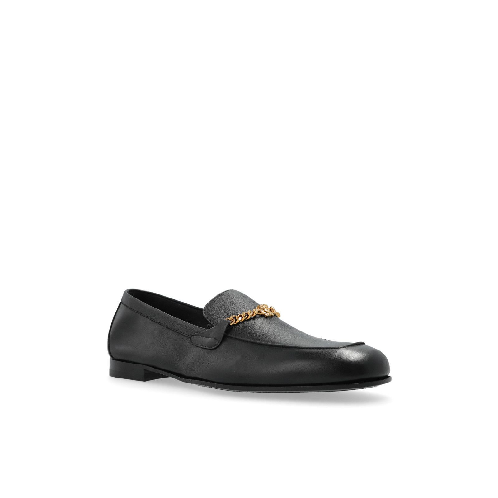 Versace VERSACE Black Leather Shoes Type 'Loafers' New And Authentic Size US 8 / EU 41 - 2 Thumbnail