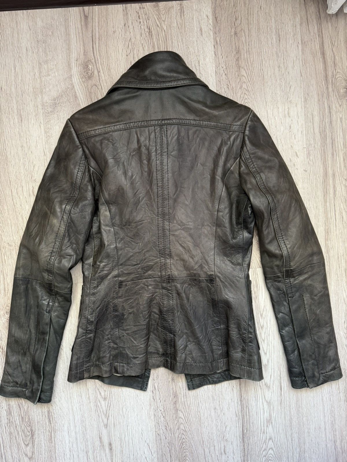 DRYKORN Drykorn NAKY Leather Jacket Ws Size 2 Green Double Breasted Size S / US 4 / IT 40 - 17 Thumbnail