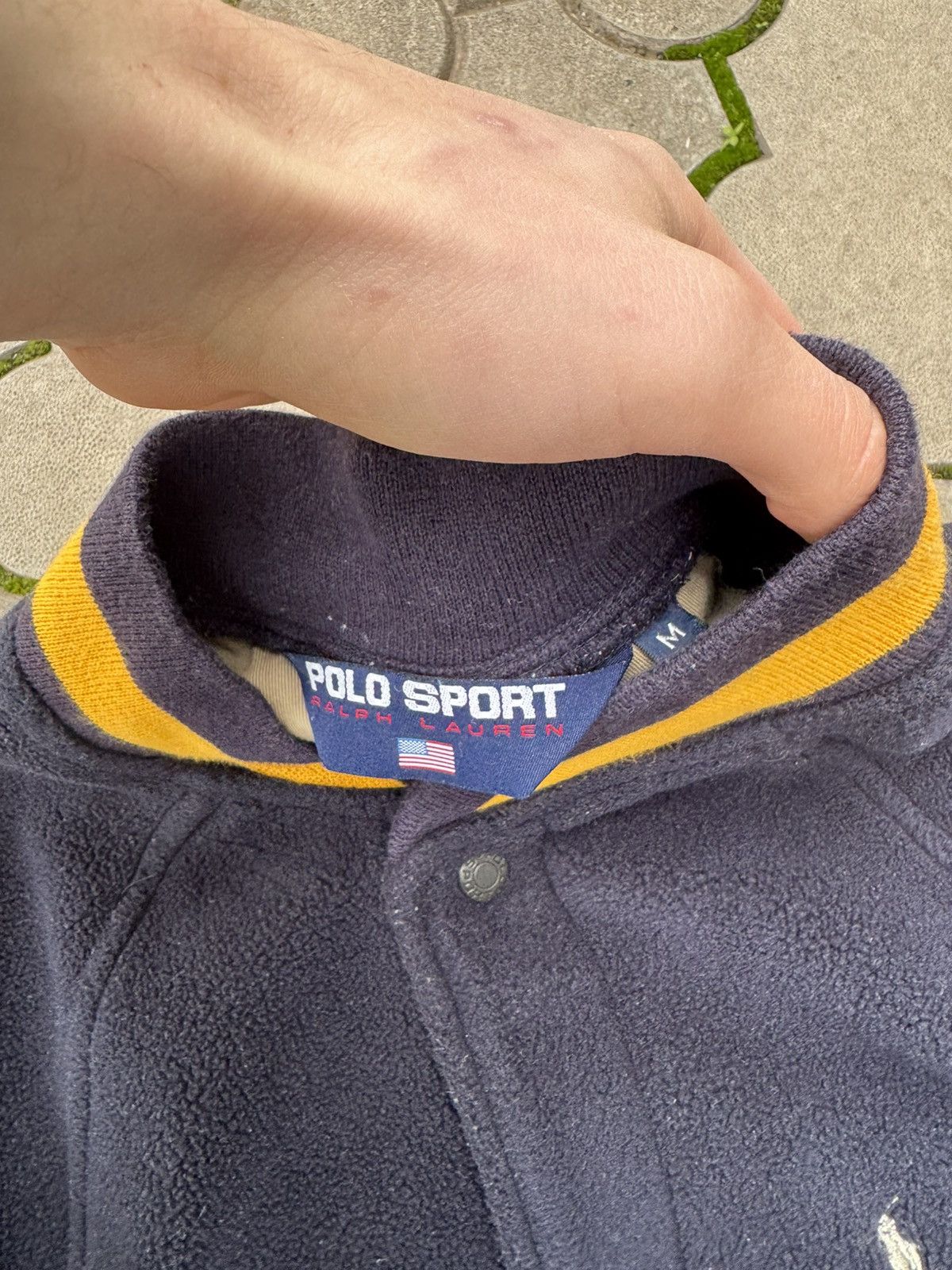 Polo Ralph Lauren Vintage 90s Polo Sport Fleece Bomber Jacket Rare Size US M / EU 48-50 / 2 - 4 Thumbnail