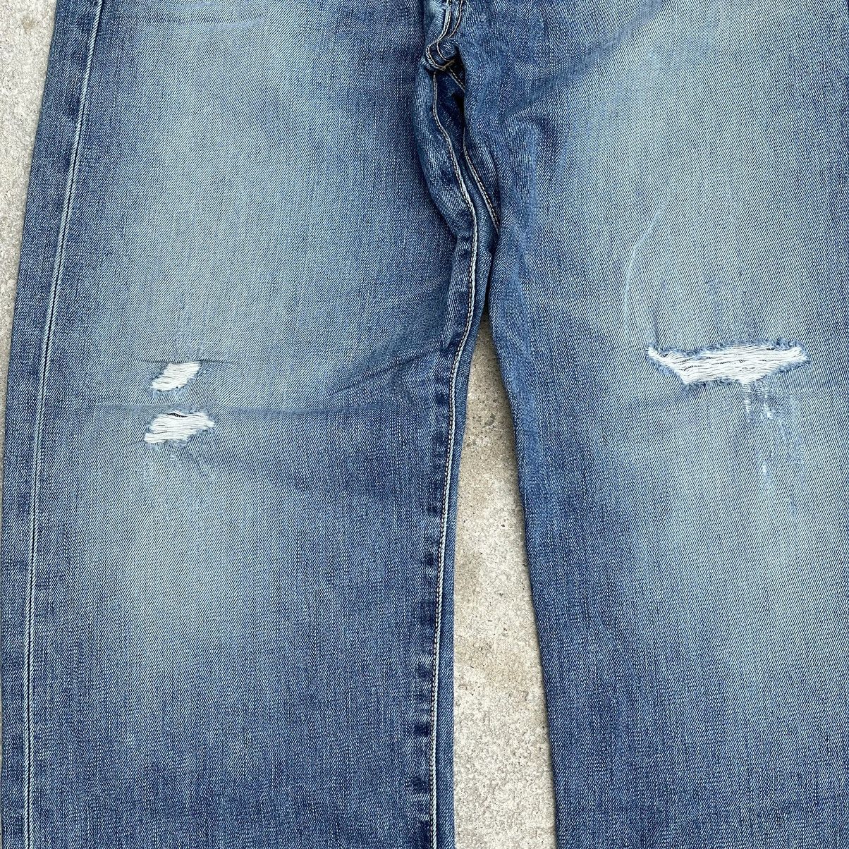 Edwin × Vintage “EDWIN” 505 REDLINE SELVEDGE DISTRESSED DENIM JEAN Size US 33 - 2 Thumbnail