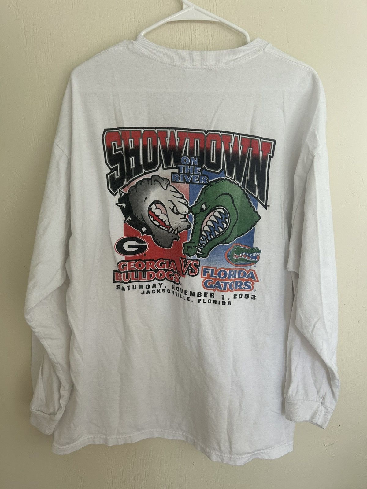 Vintage Vintage 03 Showdown Georgia Bulldogs vs Florida Gators L/S Size US XXL / EU 58 / 5 - 1 Thumbnail