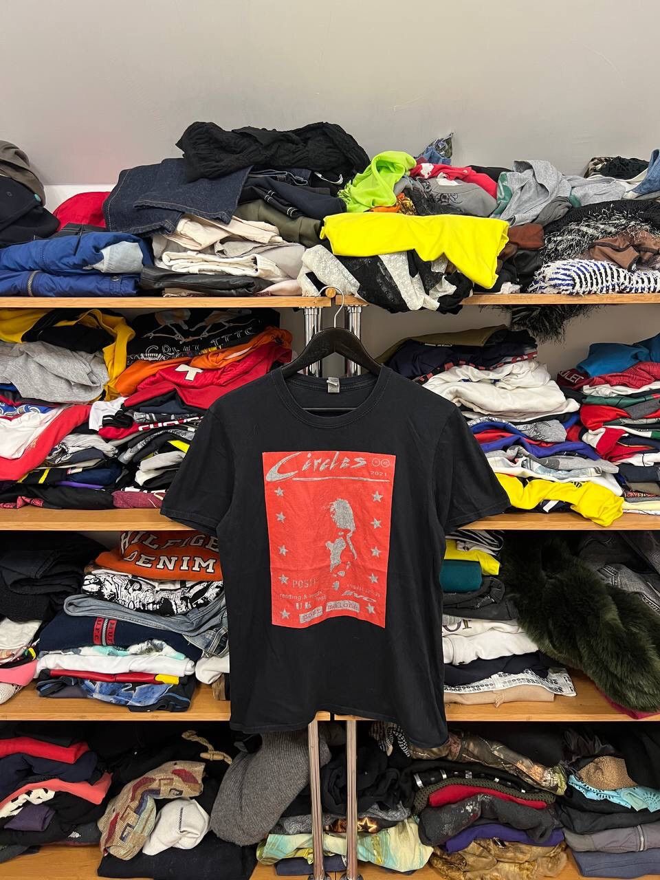 Rap Tees × Vintage Posty Co Circles Tour Merch T-Shirt Black Size US M / EU 48-50 / 2 - 1 Thumbnail