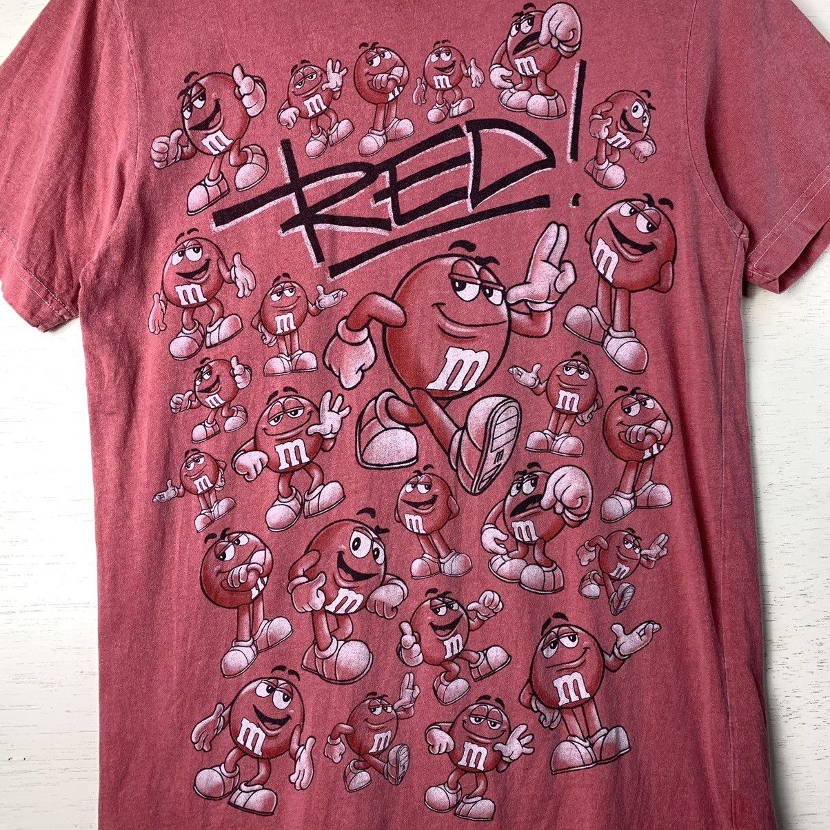 Cartoon Network × Vintage Vintage M&M’s Red T-shirt Made in USA Size US S / EU 44-46 / 1 - 5 Thumbnail