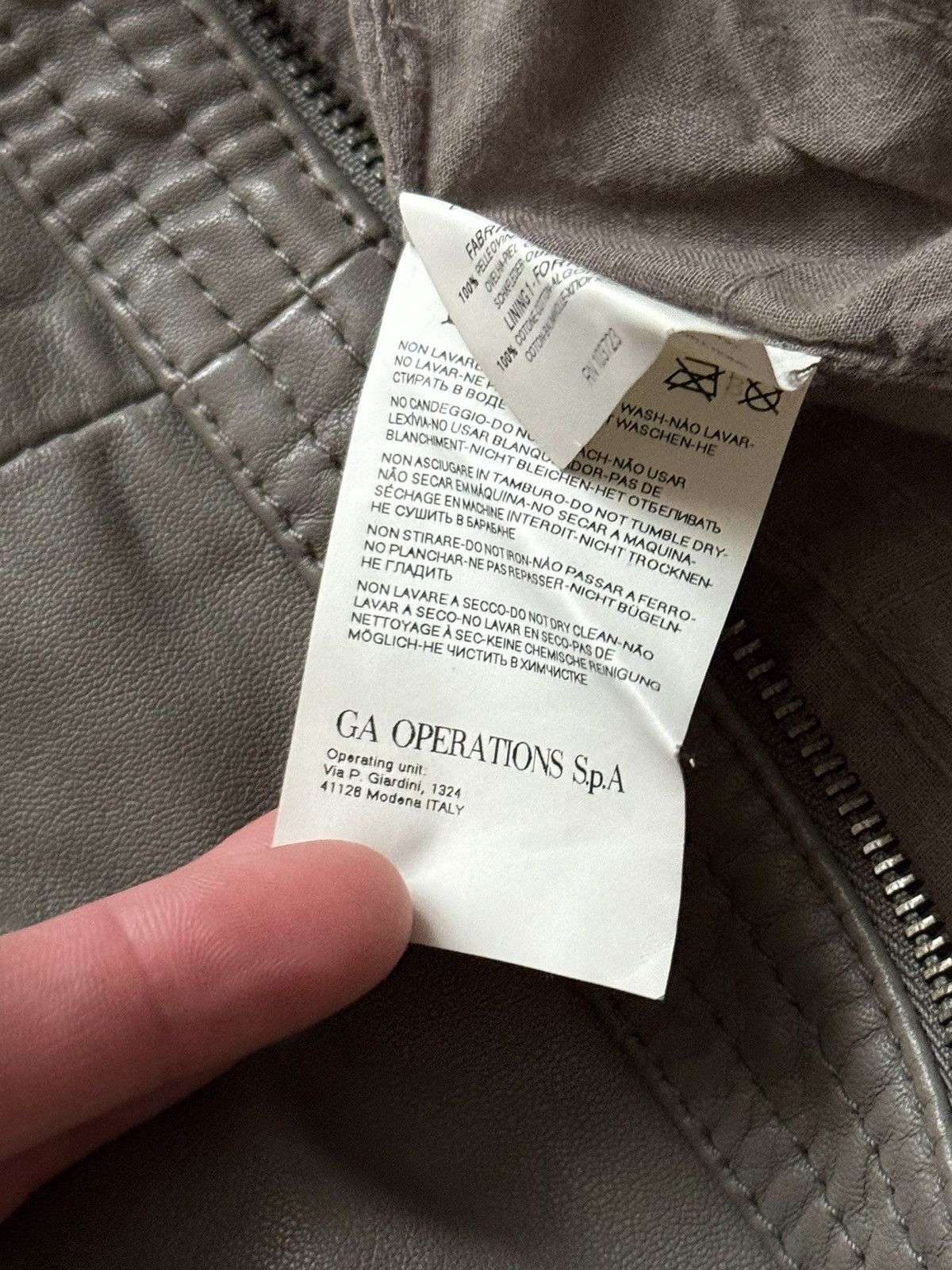 Armani × Emporio Armani Emporio Armani Jeans I38/US4/F34 long leather jacket coat Size S / US 4 / IT 40 - 12 Thumbnail