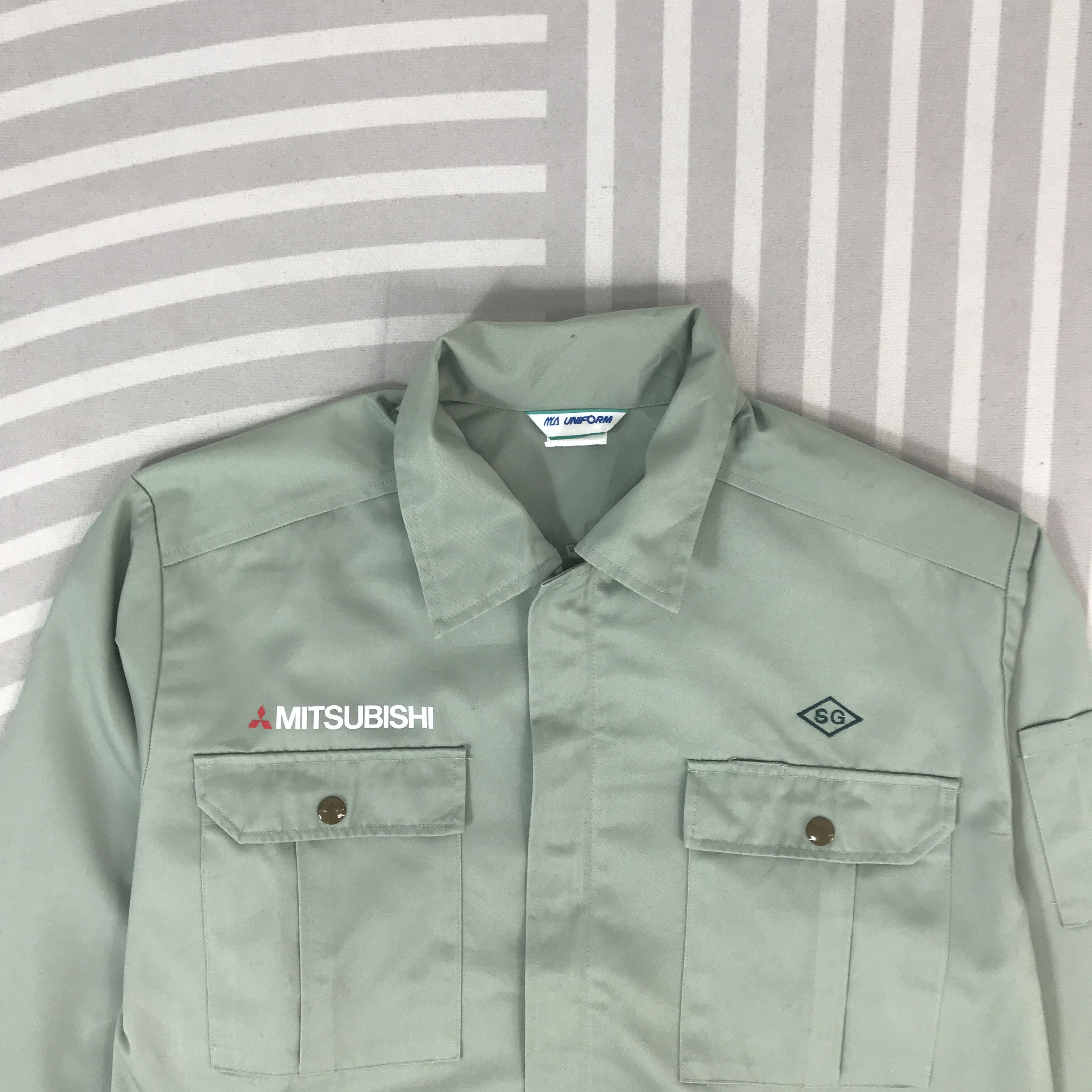 Japanese Brand Vintage Mitsubishi Racing japan motorsport Custom Jacket Size US L / EU 52-54 / 3 - 3 Thumbnail