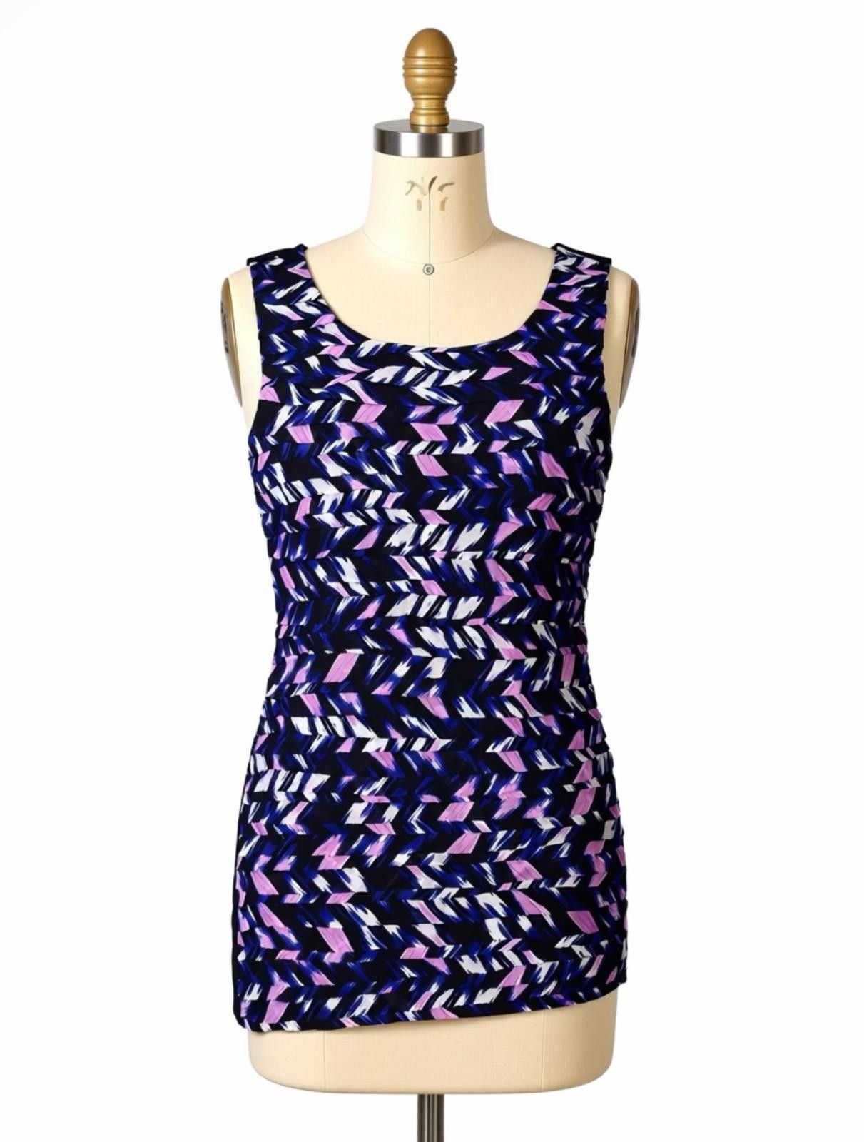Ann Taylor Ann Taylor Sleeveless Patterned Top Size M Size M / US 6-8 / IT 42-44 - 1 Thumbnail