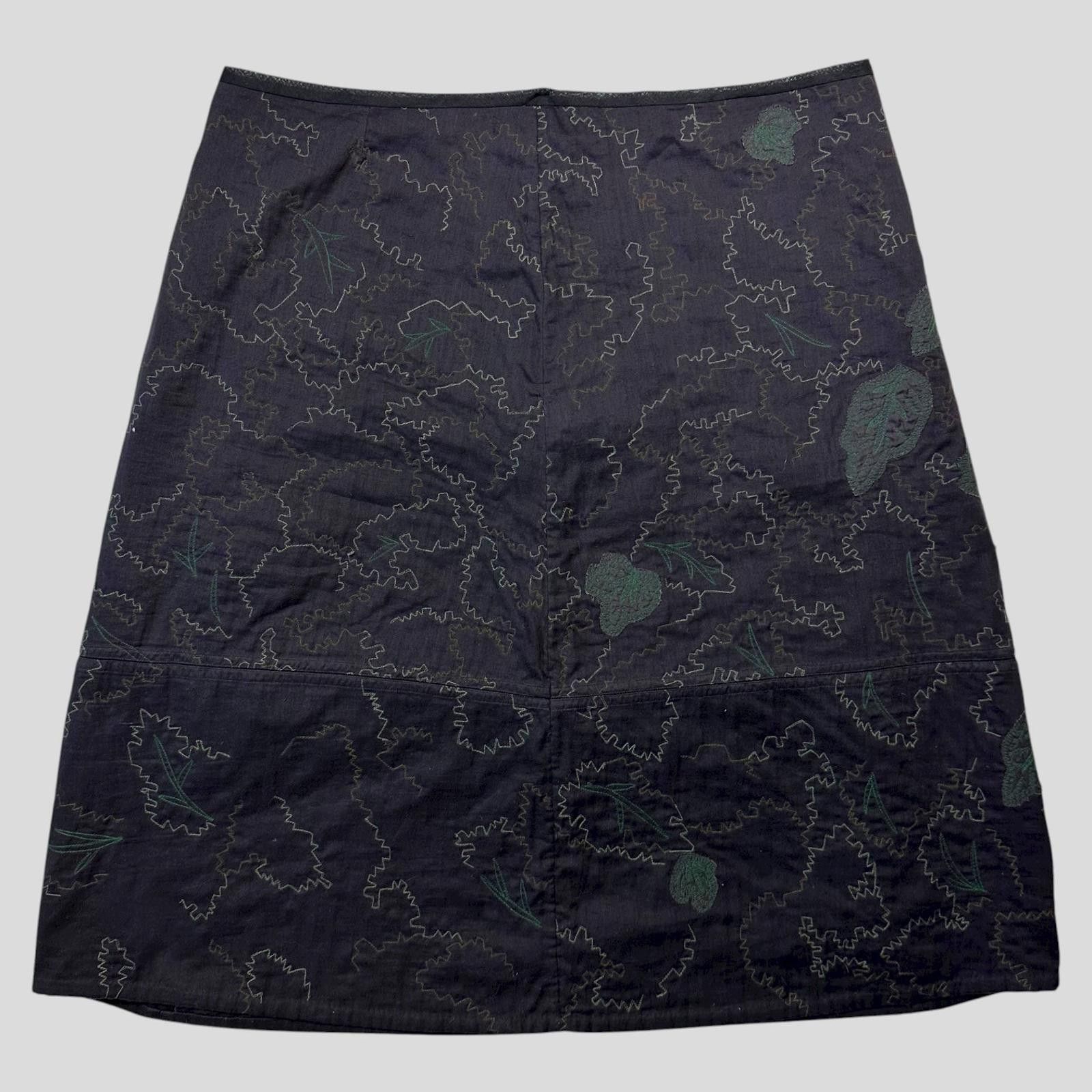 Issey Miyake Issey Miyake HaaT 00’s Embroidered Leaves Skirt - 3 (L) Size 32" / US 10 / IT 46 - 1 Thumbnail