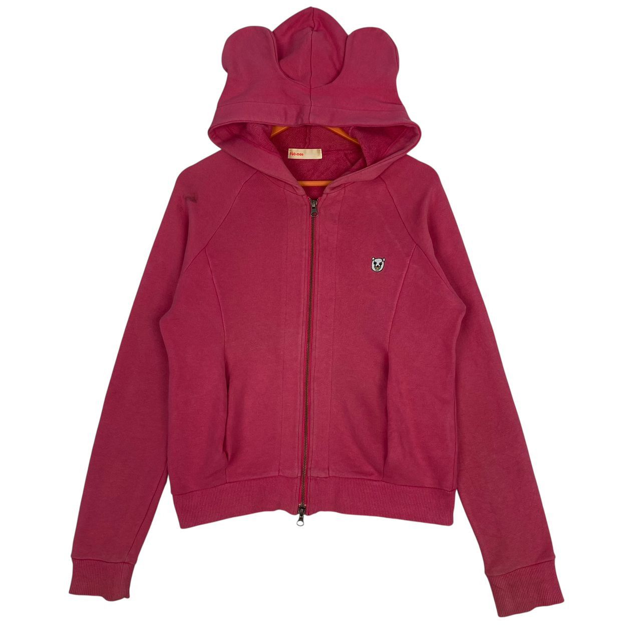 Ne-Net Vintage Né-net Bear Ears Zip Up Hoodie Pink Harajuku Style Size M / US 6-8 / IT 42-44 - 1 Thumbnail