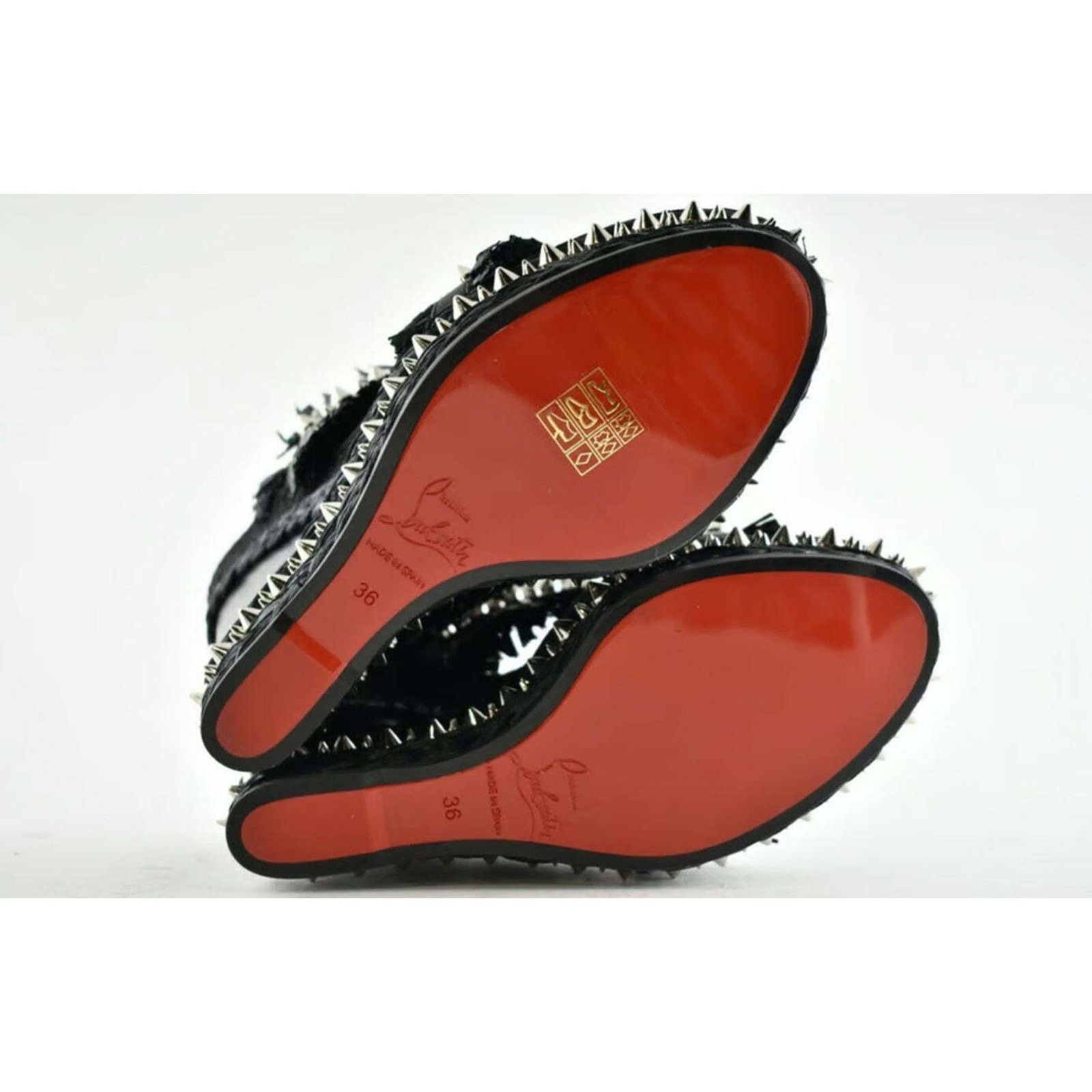 Christian Louboutin Voltinoudou 110 Black Raffia Wedge Slide Mule Sandal Heel 36 Size US 6 / IT 36 - 12 Thumbnail