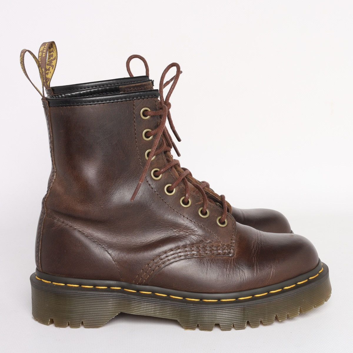 Dr. Martens Dr Martens 1460 Bex Brown Leather Boots Shoes Size US 7 / IT 37 - 1 Thumbnail