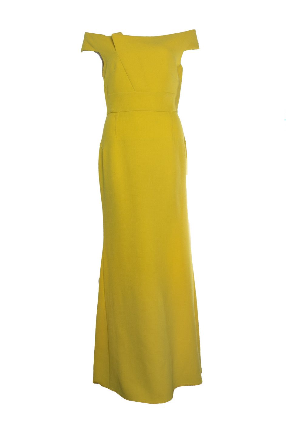Roland Mouret Roland Mouret, Sleeves maxi dress in yellow Size L / US 10 / IT 46 - 1 Thumbnail